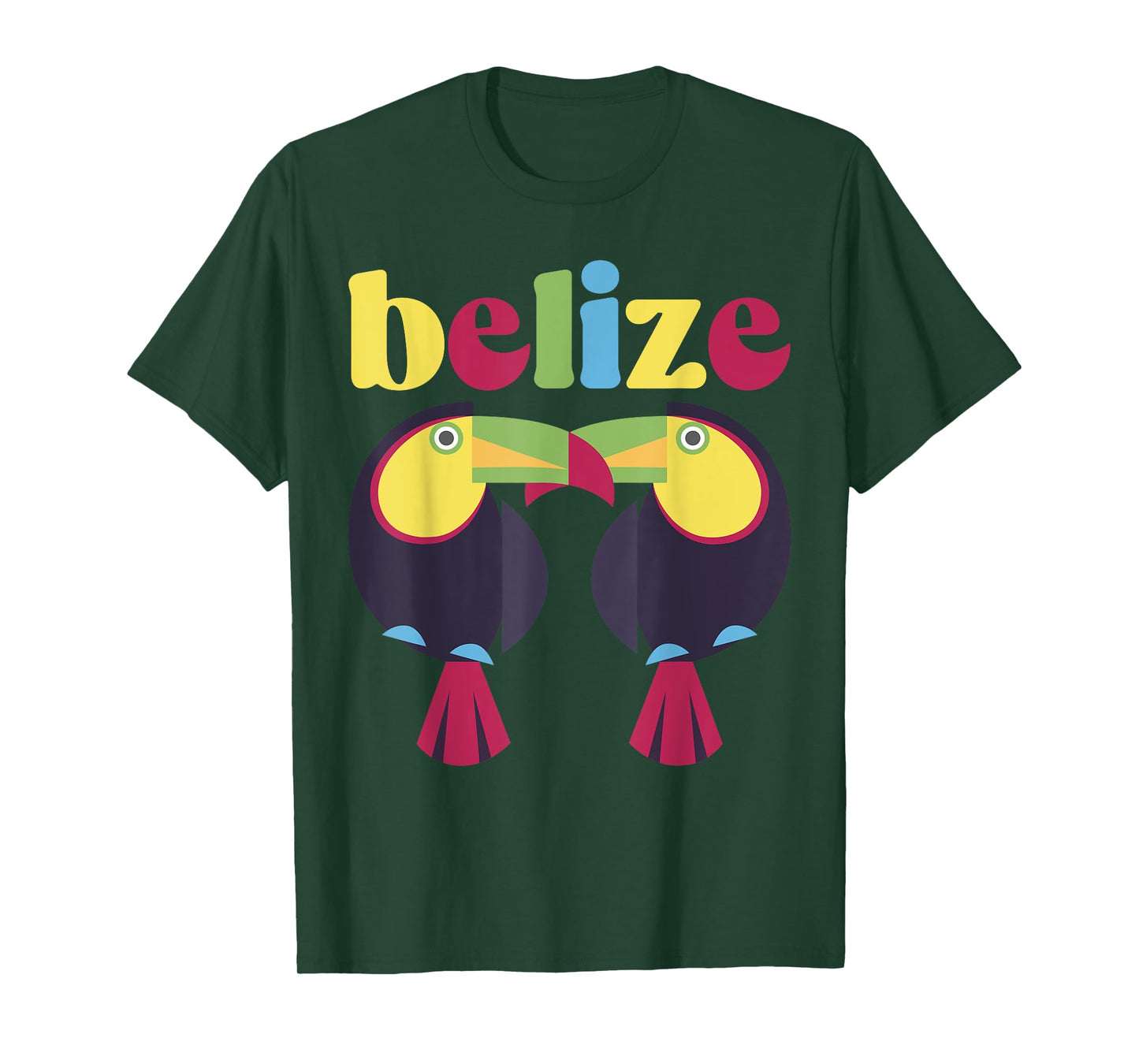 Belize Souvenir Toucan Tropical Birds T-Shirt