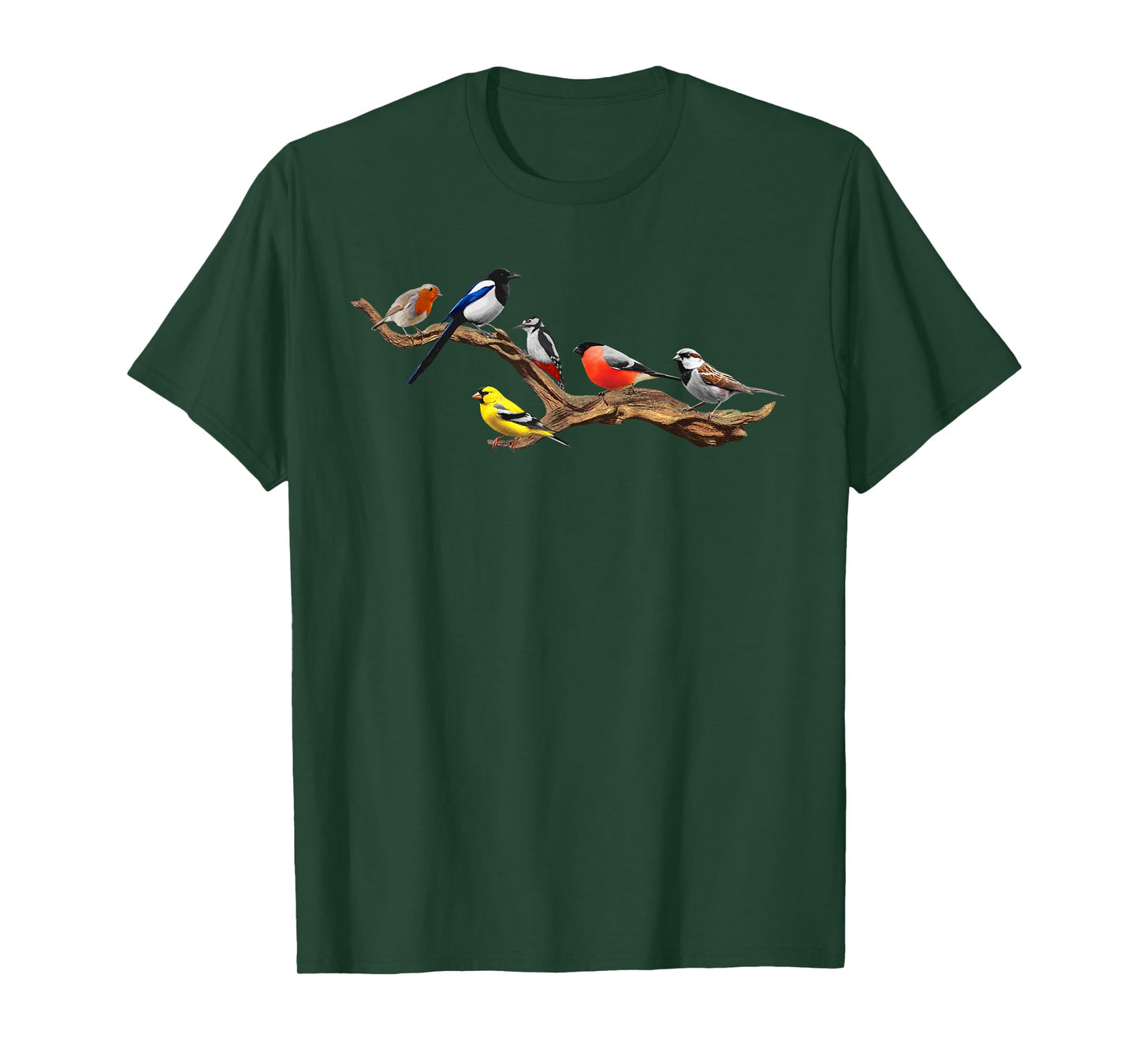 Cool Birds Art For Nerds Men Women Kids Bird Watcher Birding T-Shirt