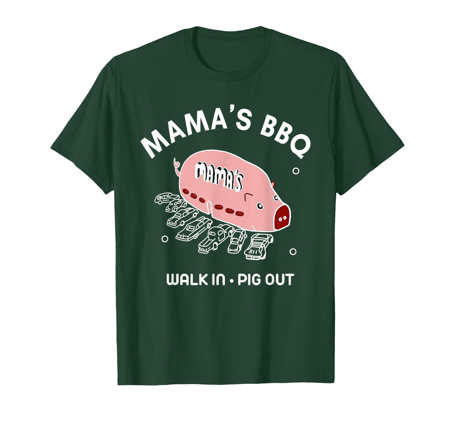 Mama's BBQ Walk In Pig Out Sunny Summer | Paddy's Irish Pub T-Shirt
