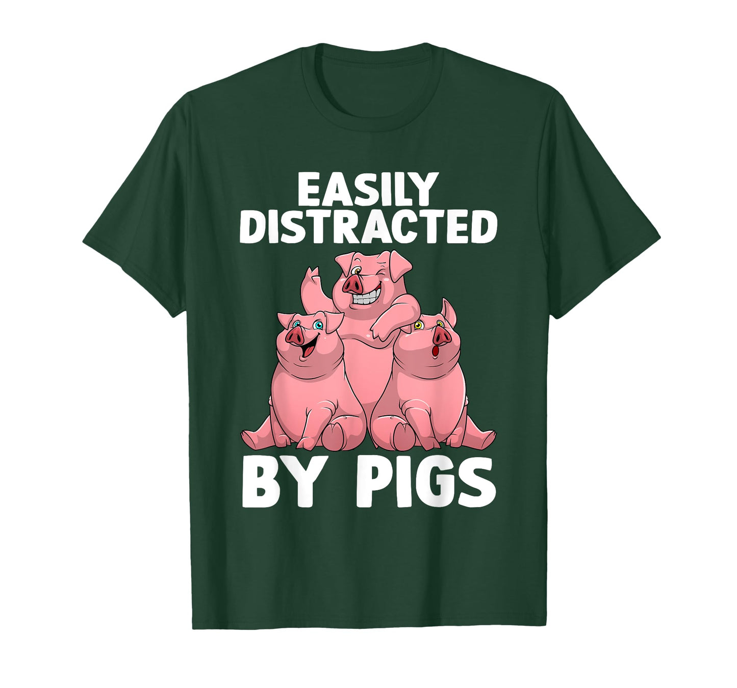 Funny Pig Design For Men Women Kids Farm Animal Pig Lovers T-Shirt
