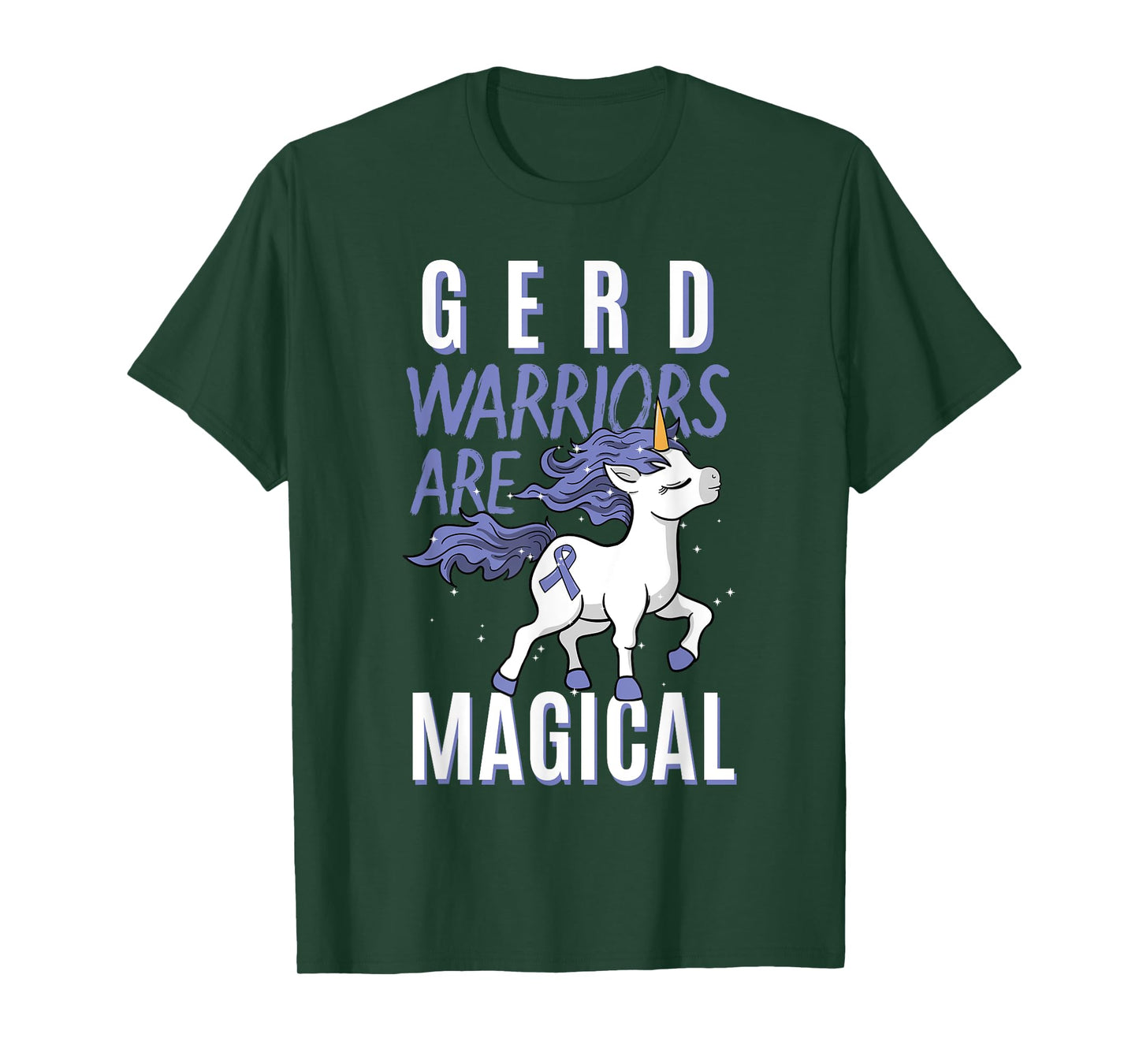GERD Warrior Gastroesophageal Reflux Disease Unicorn Lover T-Shirt