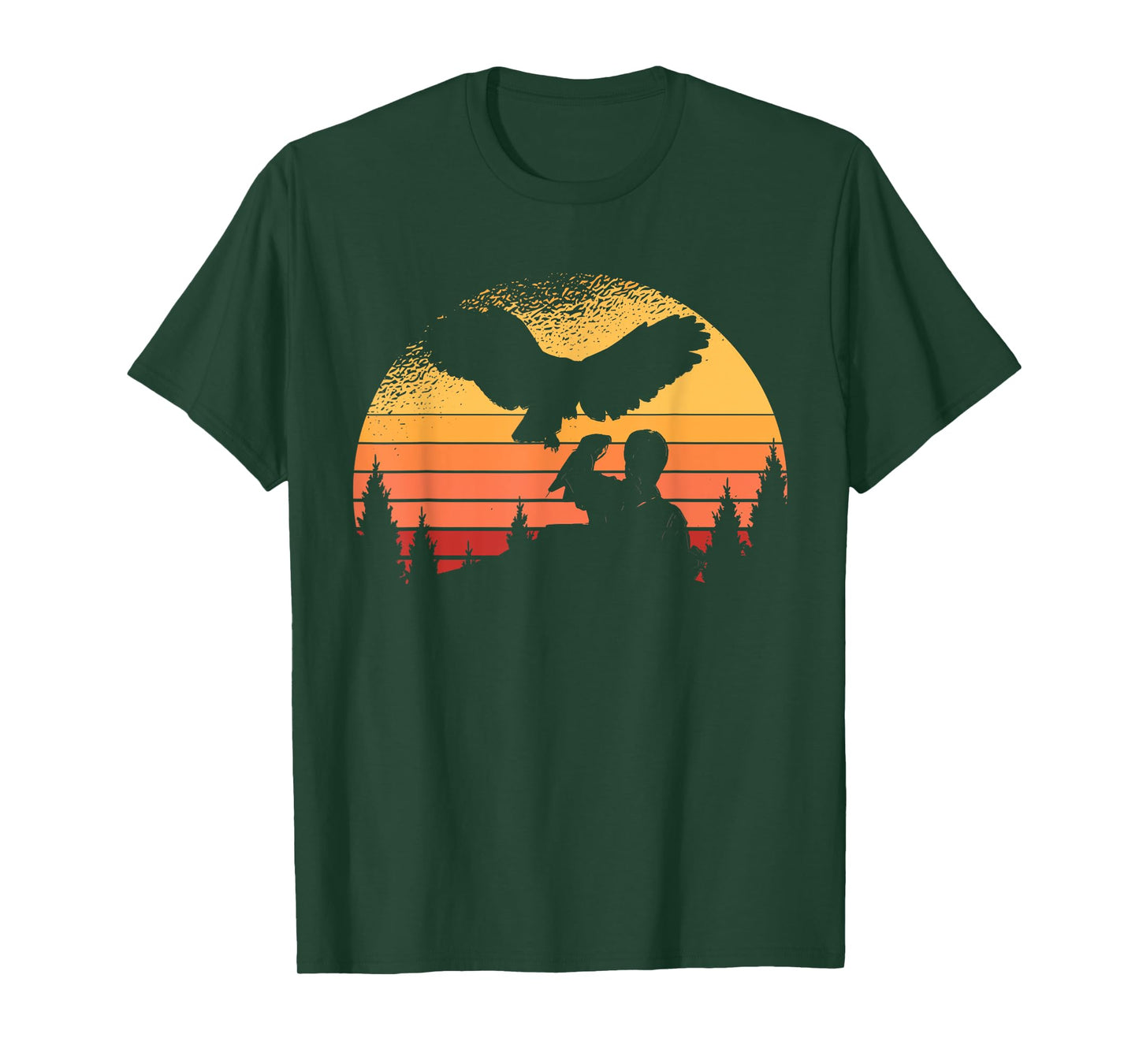 Funny Falconer Peregrine Falcon Flying Vintage Bird Falconry T-Shirt