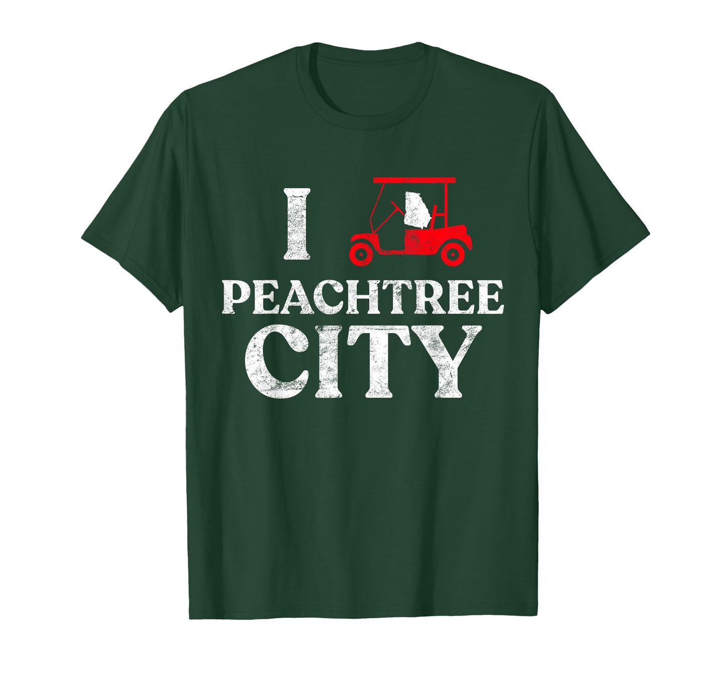 Peachtree City GA T Shirt Funny Golf Cart Shirt Georgia Tee T-Shirt