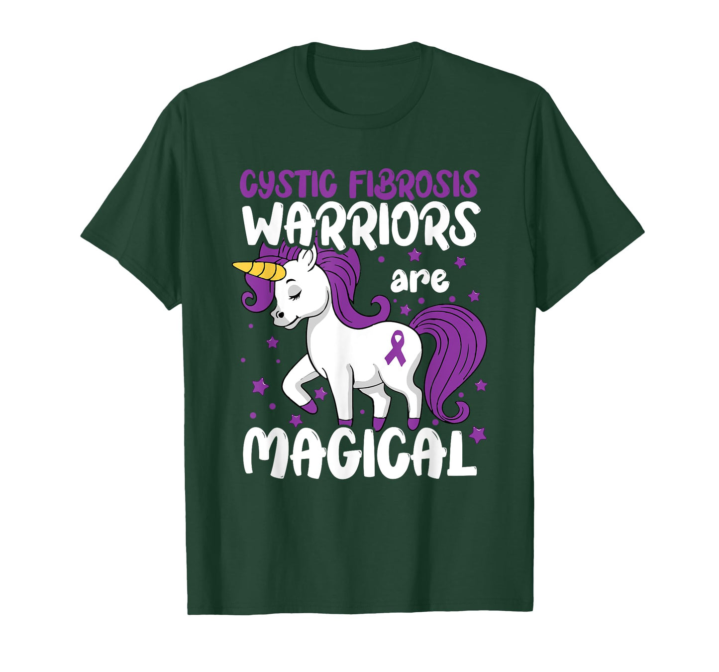 Cystic Fibrosis Warrior Purple Cystic Fibrosis Awareness T-Shirt