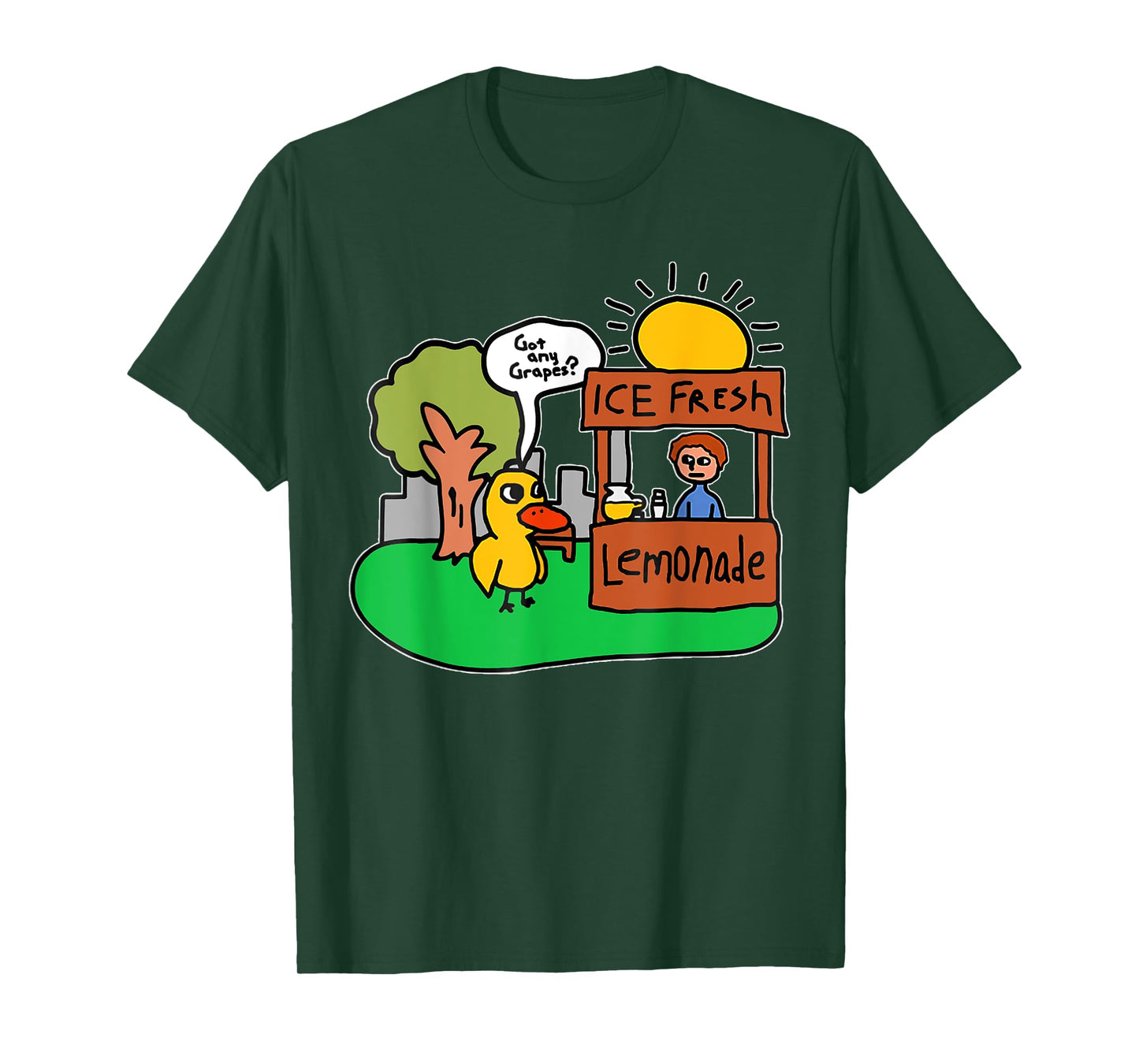 Ice Fresh Lemonade Got Any Grapes Duck Funny Gift T-Shirt