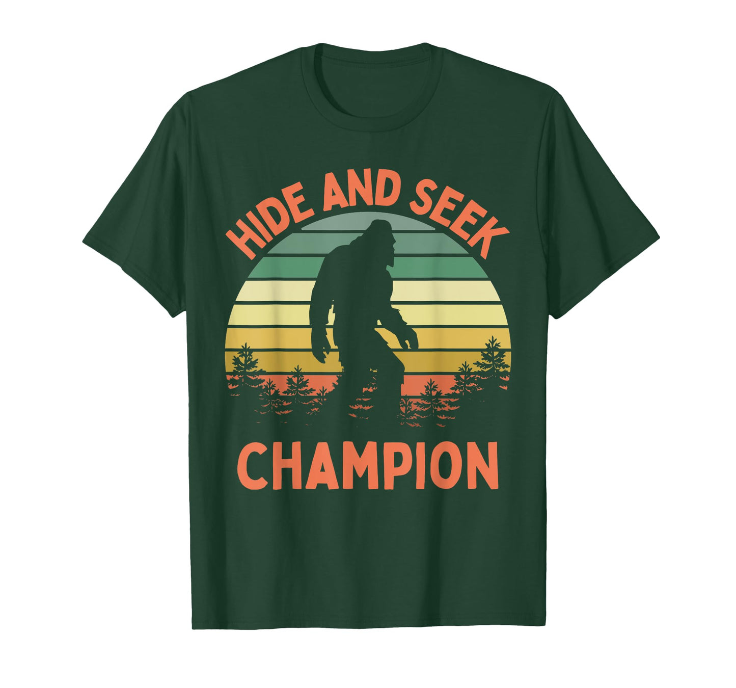 Hide And Seek Champion Sasquatch Funny Bigfoot T-Shirt