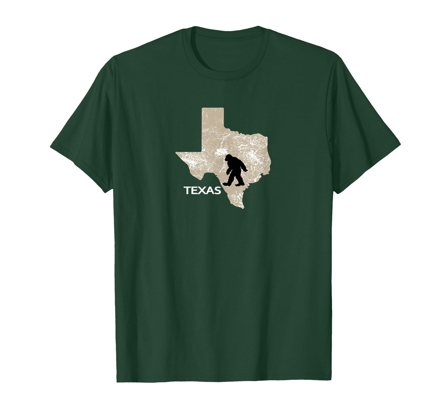 Funny Bigfoot I Believe Loves Texas TX Sasquatch T-Shirt