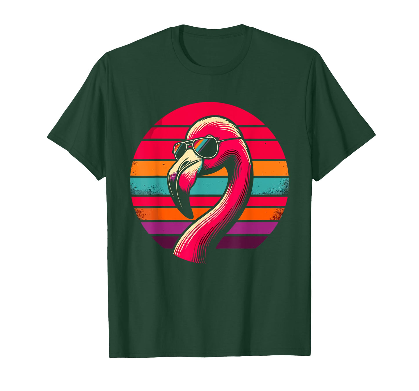 Retro Flamingo with Sunglasses T-Shirt