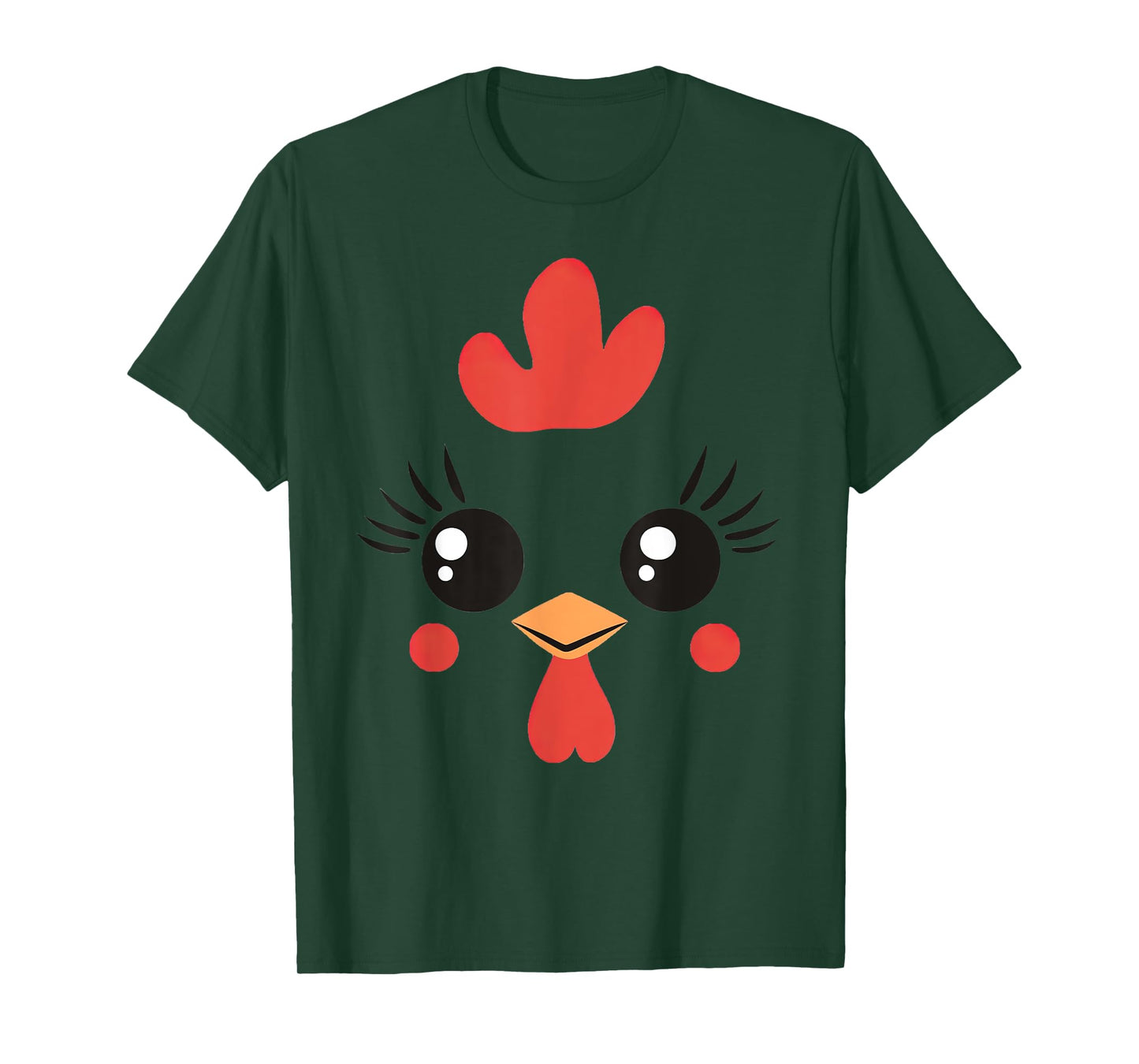 Funny Chicken Face Halloween T-Shirt