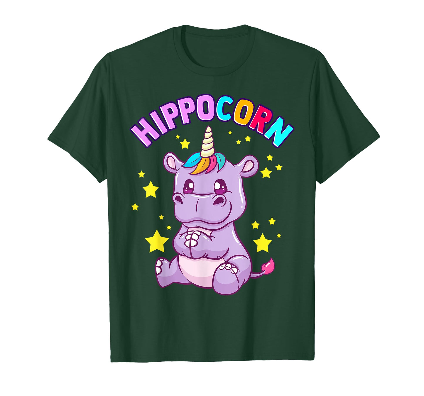 Hippocorn Hippo Unicorn Hippopotamus Magical Squad T-Shirt