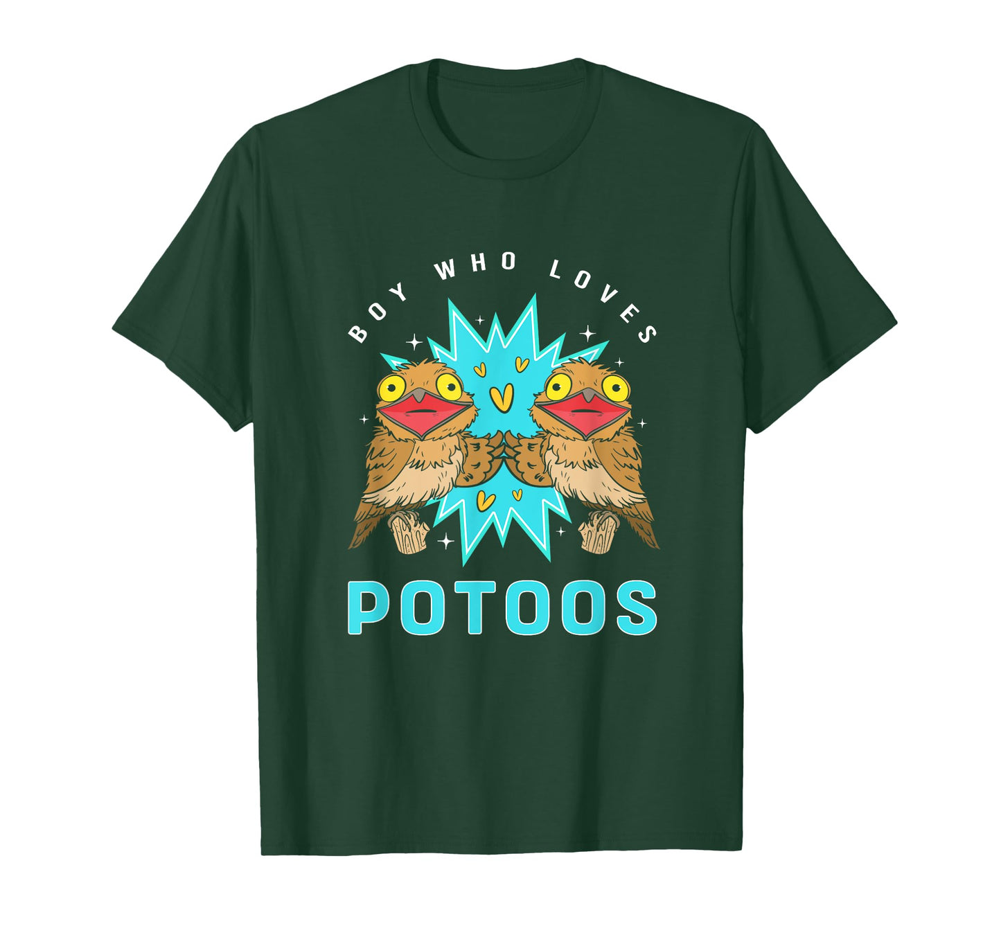 Funny Potoo Bird Lover Boy Who Loves Potoos T-Shirt
