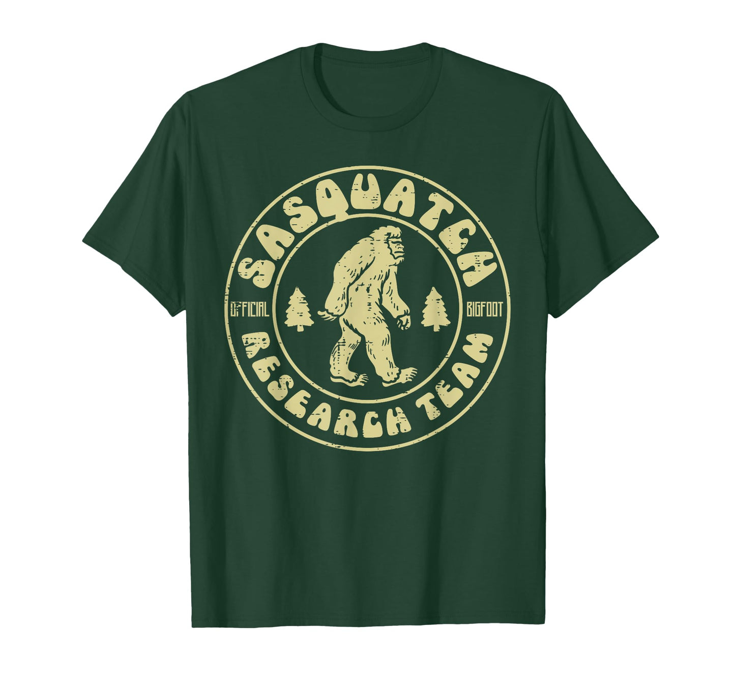 Sasquatch Research Team Funny Bigfoot Yeti Men Women Kids T-Shirt