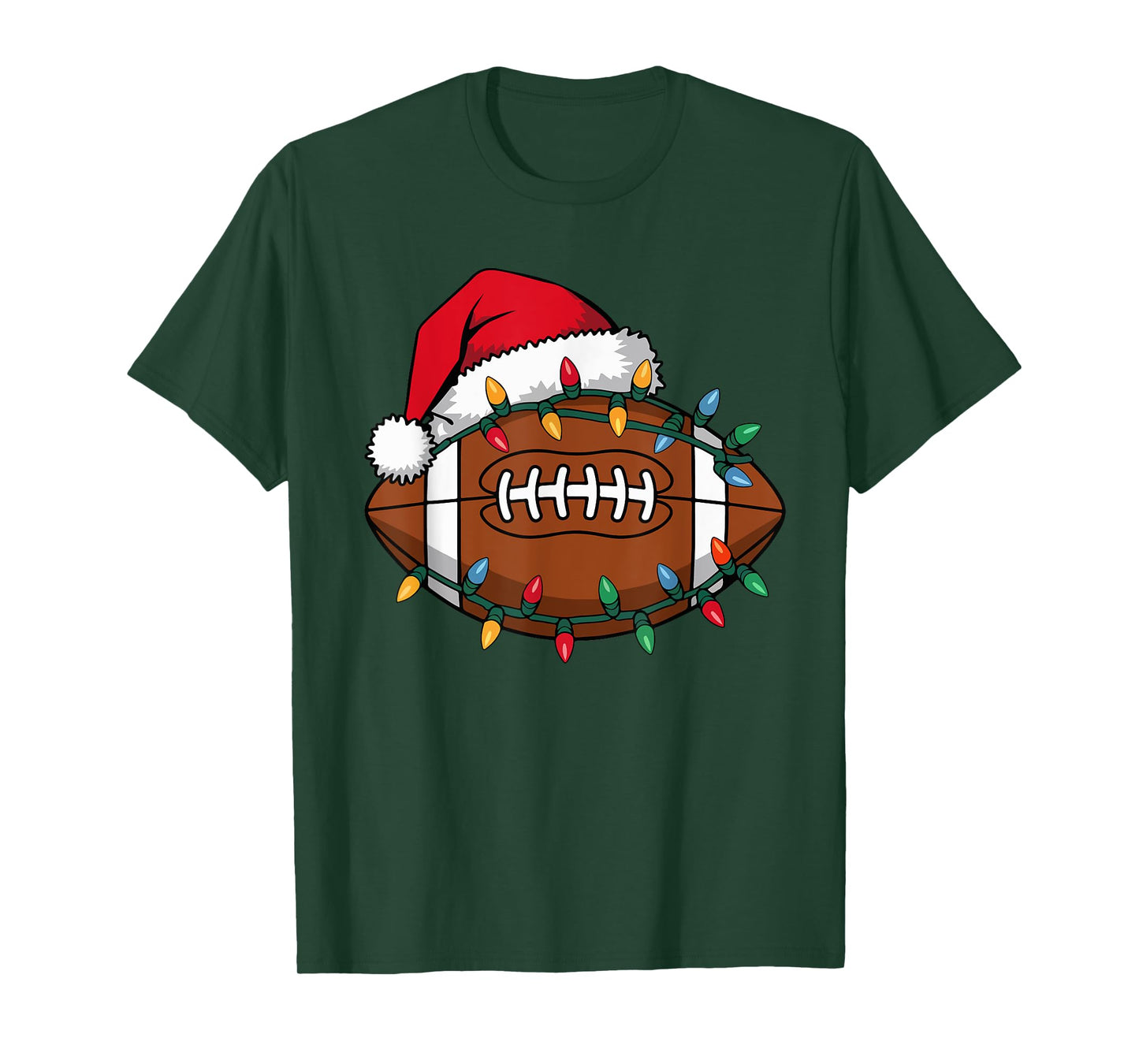 Boys Christmas Football Kids Football Christmas Women Men T-Shirt