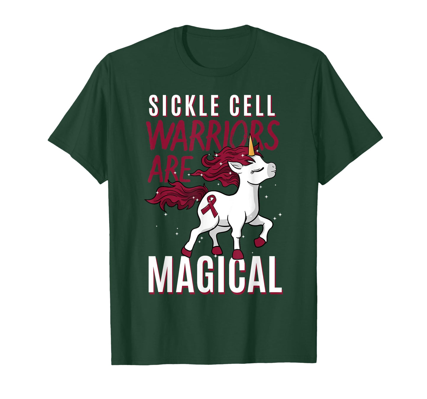 Sickle Cell Disease SCD Warrior Blood Disorder Unicorn Lover T-Shirt