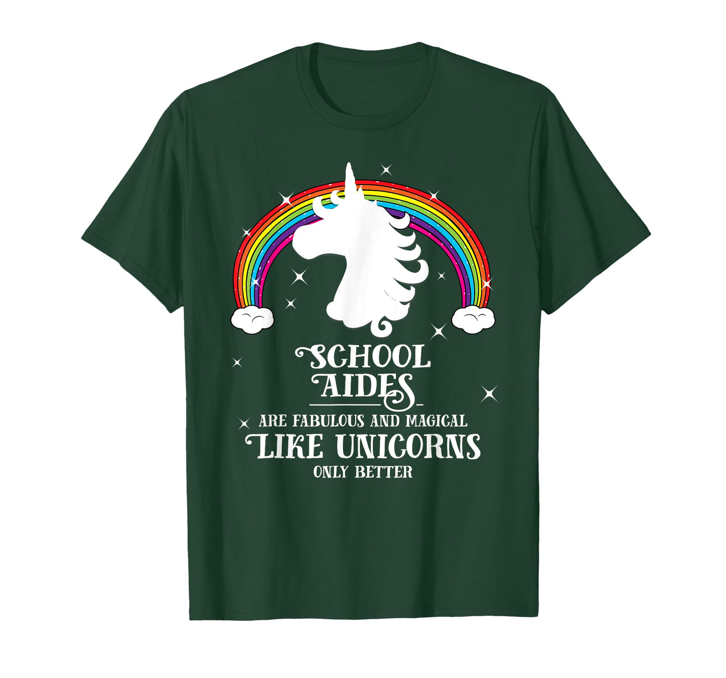 School Aides are Magical Like Unicorns Funny Tshirt Gift T-Shirt