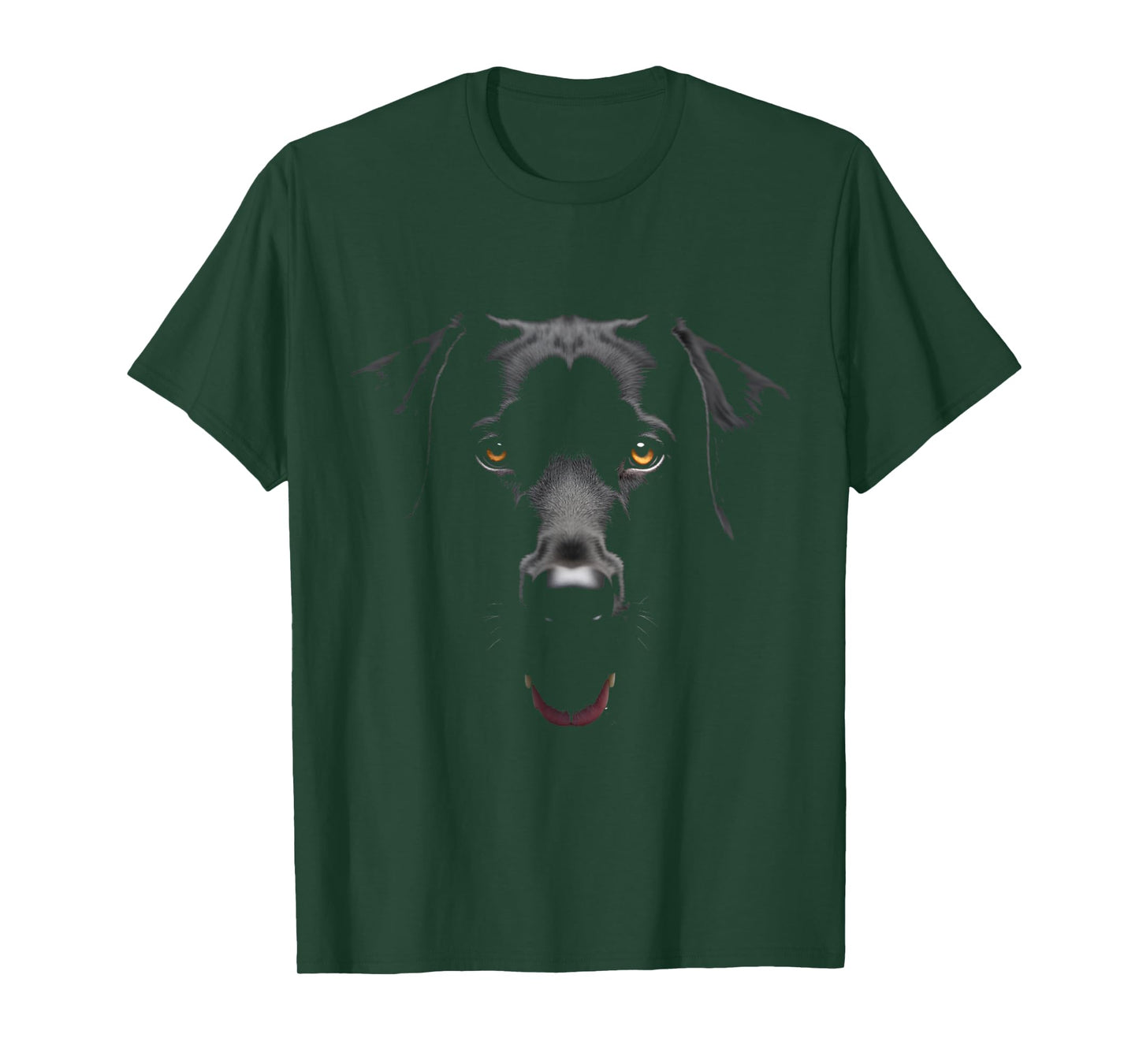 Black Labrador Retriever Dog Lab Face T-Shirt