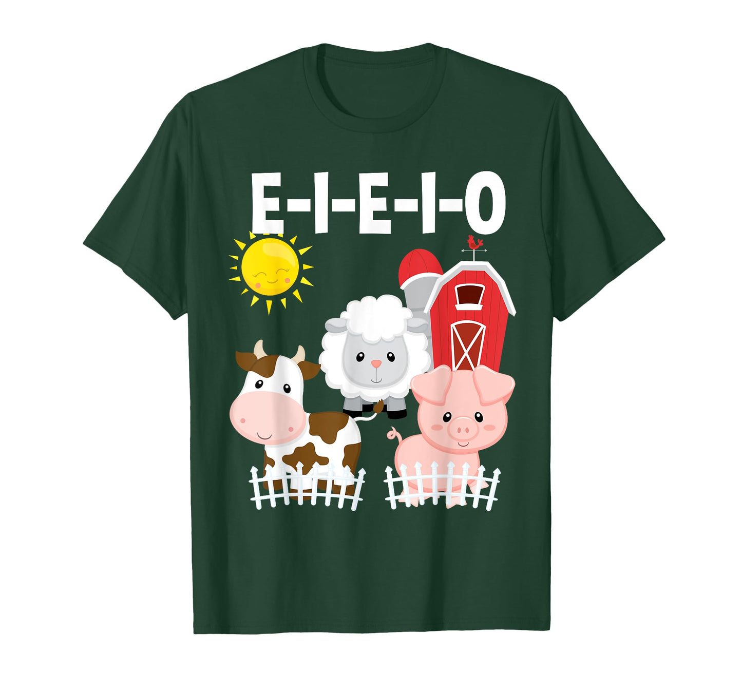 Toddler Kids Old MacDonald Had a Farm E-I-E-I-O Nursery Song T-Shirt