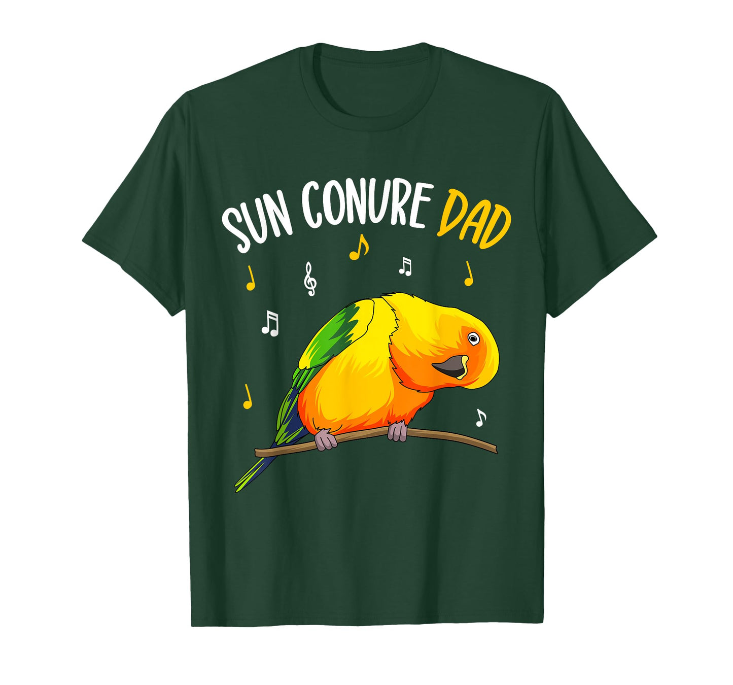 Sun Conure Dad Funny Parrot Bird Lover Men T-Shirt