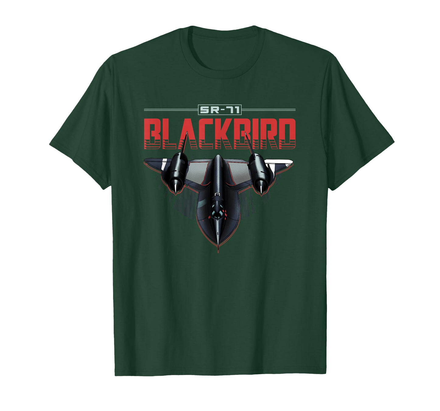 USA Military Warbird Airplane Blackbird Spy Plane T-Shirt