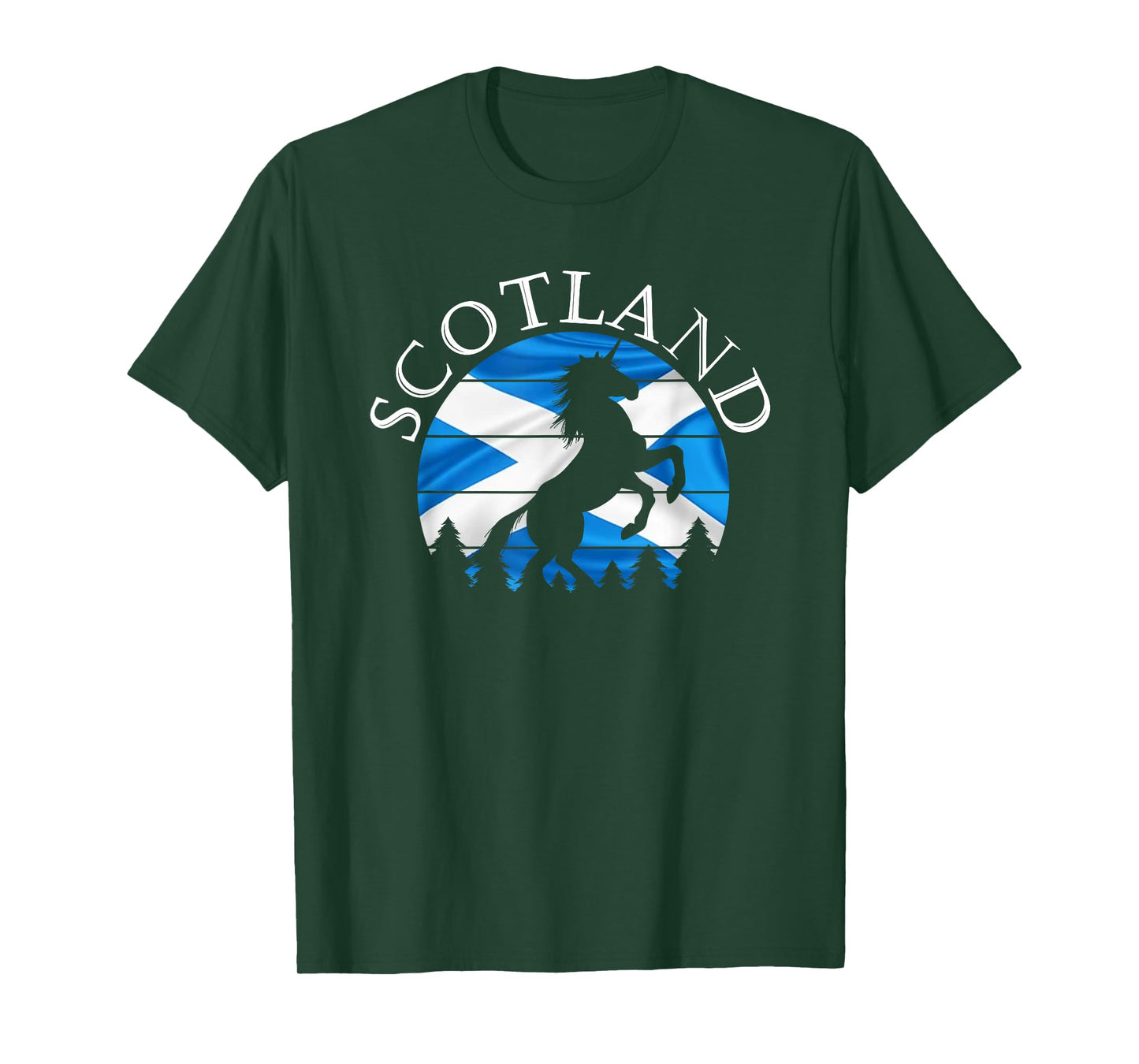 Scottish Pride Scotland Unicorn Scotland Flag Saltire T-Shirt