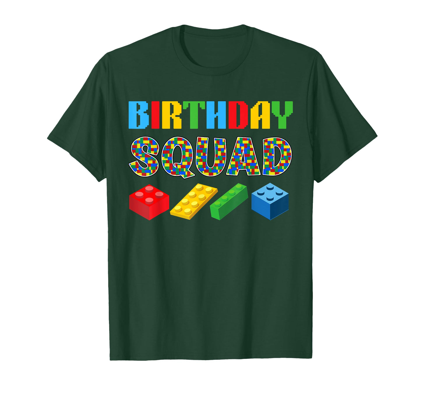 Birthday Squad Blocks Building Master Builder Bday Tee Funny T-Shirt