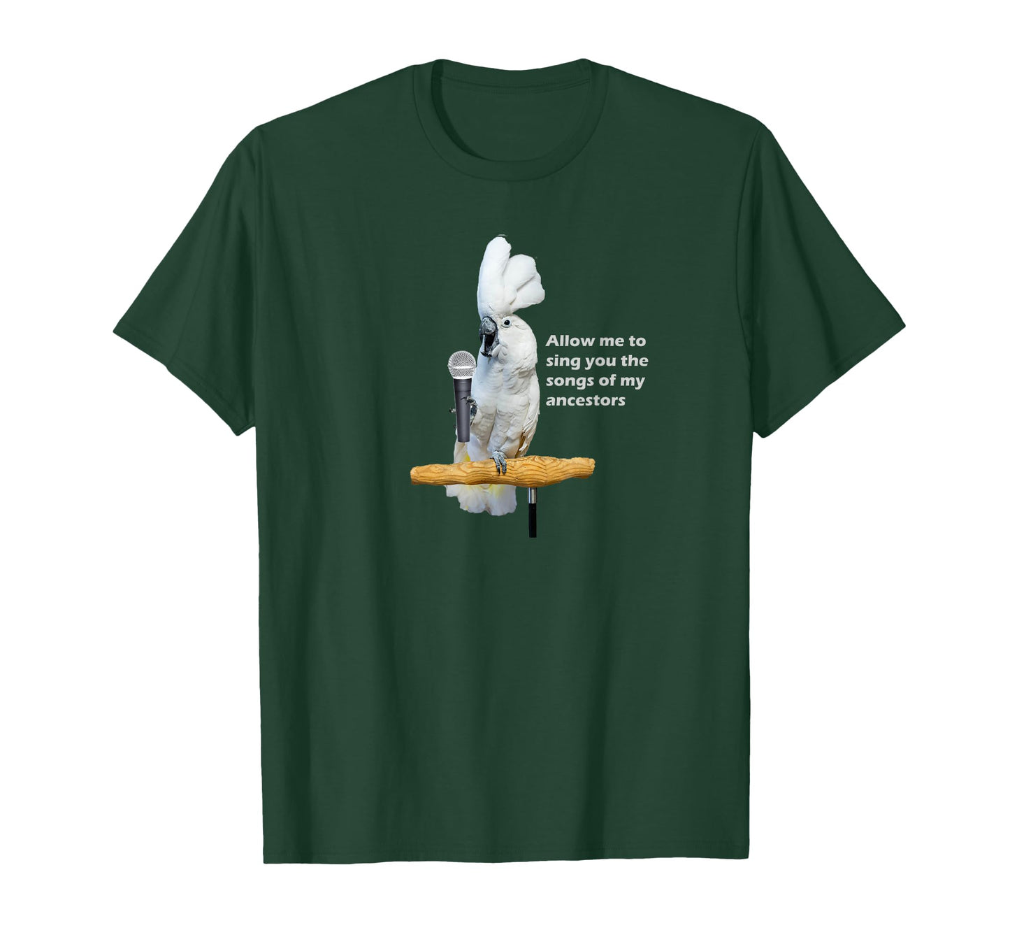 Singing Umbrella Cockatoo T-Shirt