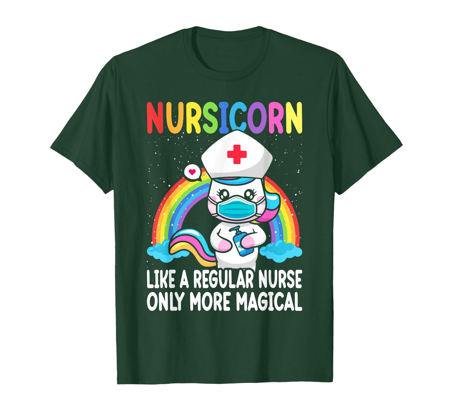 Cool Nurse For Men Women Unicorn Medical Nurses RN Nursing T-Shirt