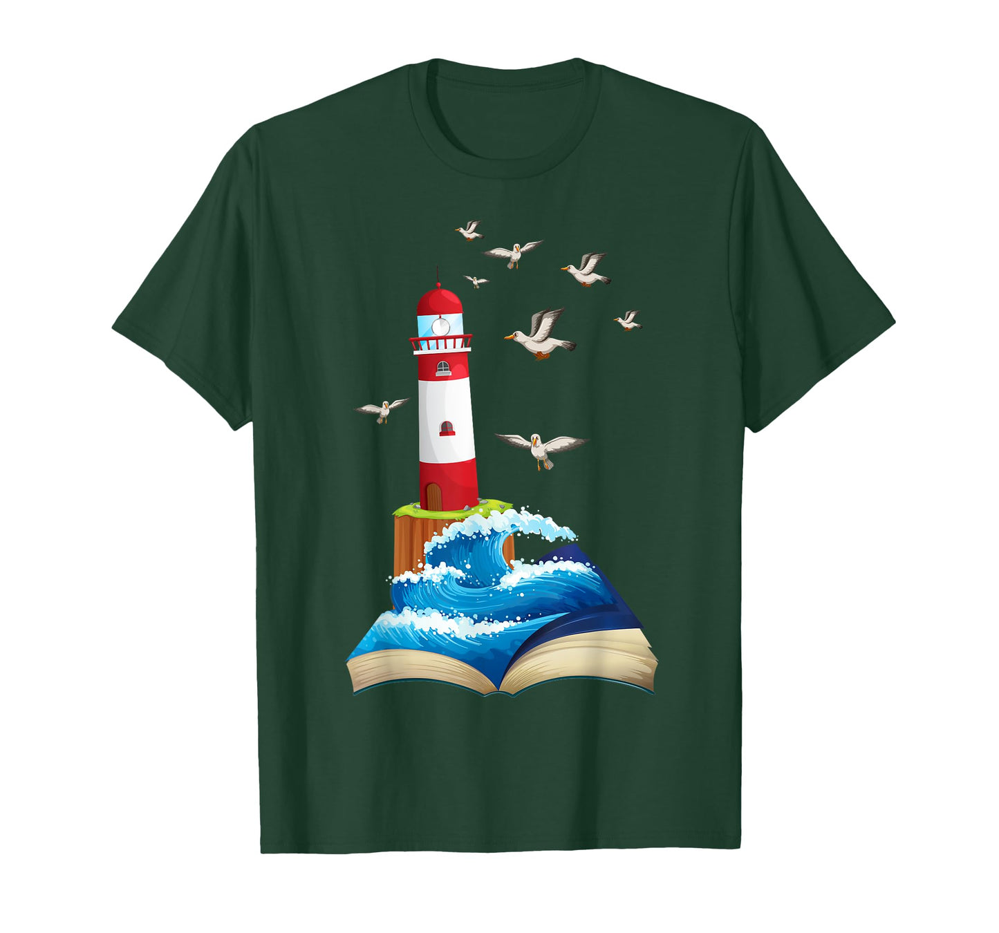 Funny Lighthouse Lover Ocean Seagulls Love Lighthouses T-Shirt