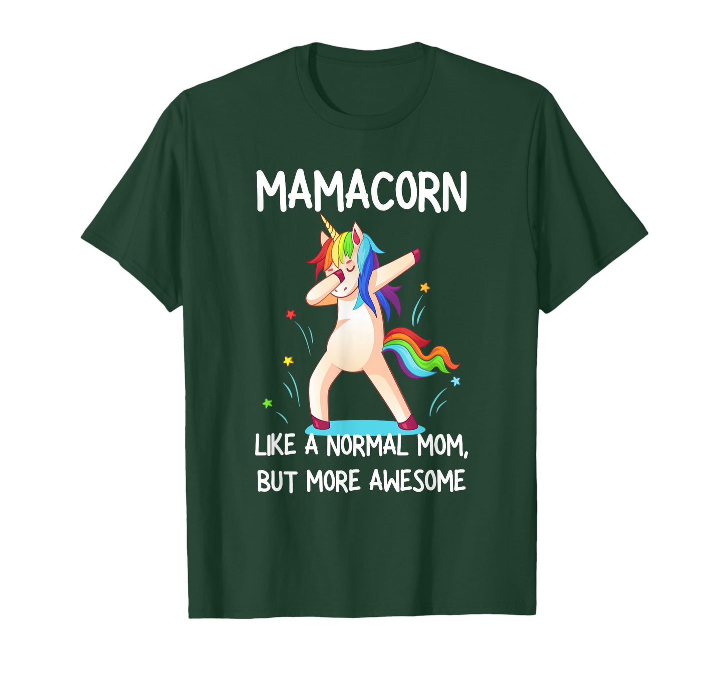 Womens Funny Mamacorn Unicorn Costume Mom Mother's Day T-Shirt