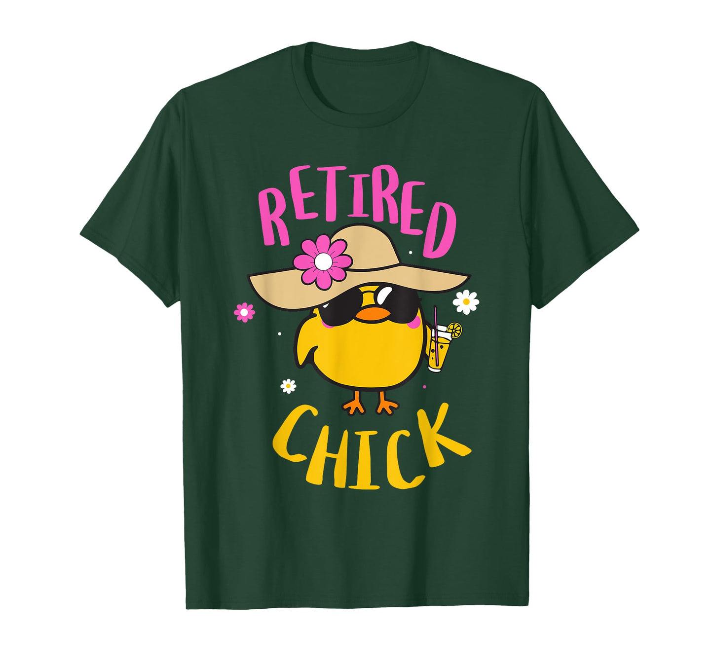 Retired Chick Pension Vacation Pensioner Retirement Chicken T-Shirt