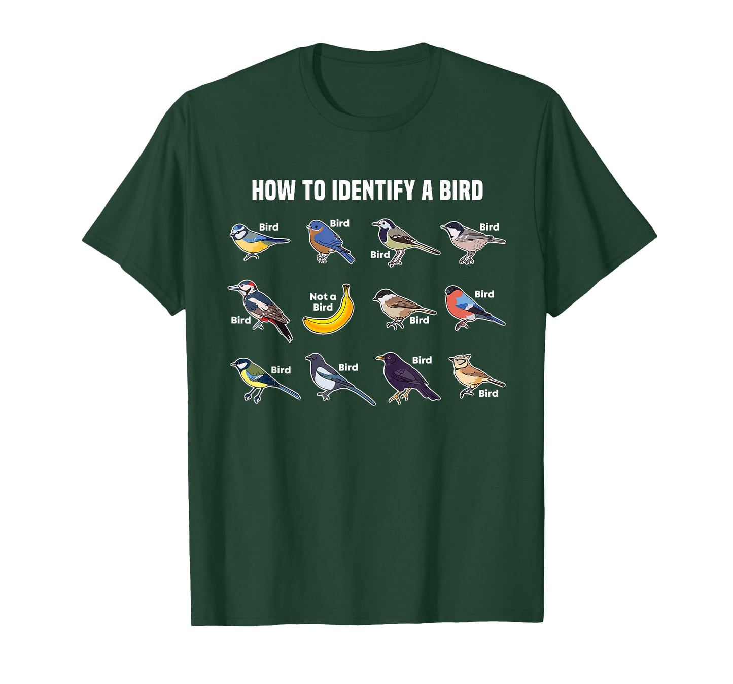 Funny Bird Watcher How To Identify a Bird Unique Birder Gift T-Shirt