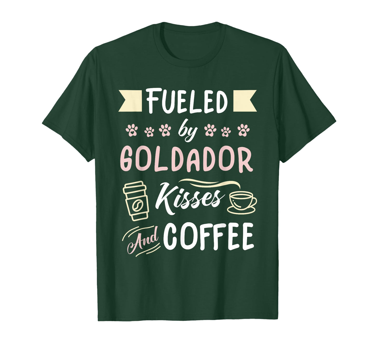 Goldador Mom Coffee Lover Golden Retriever Lab T-Shirt