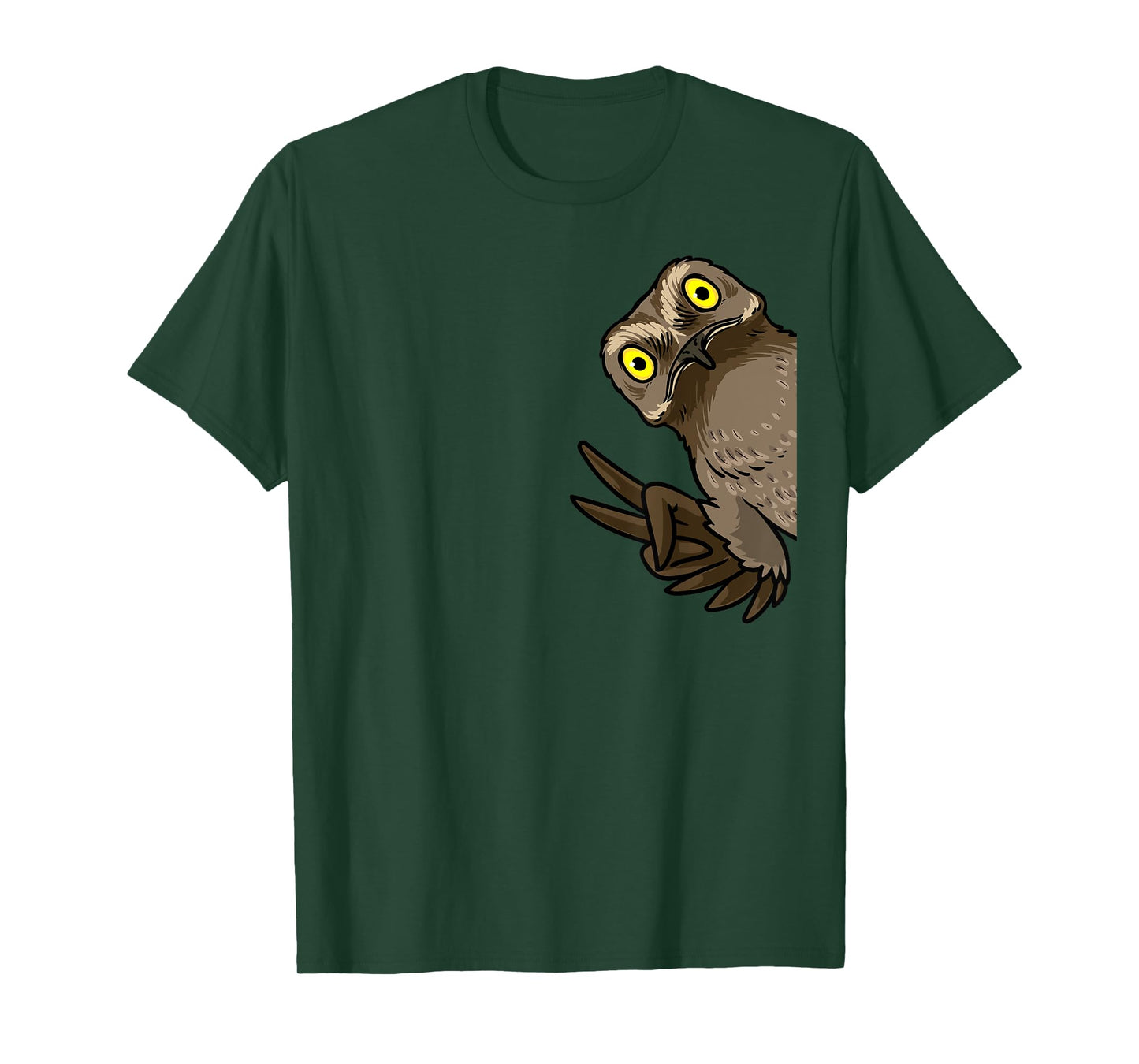 Luvevepotootha Potoo Bird From Side Birder Birding T-Shirt - Unisex-Adults/Kids - Black - Small - Short Sleeve - Modern Animal Print - Cartoon Potoo Graphic