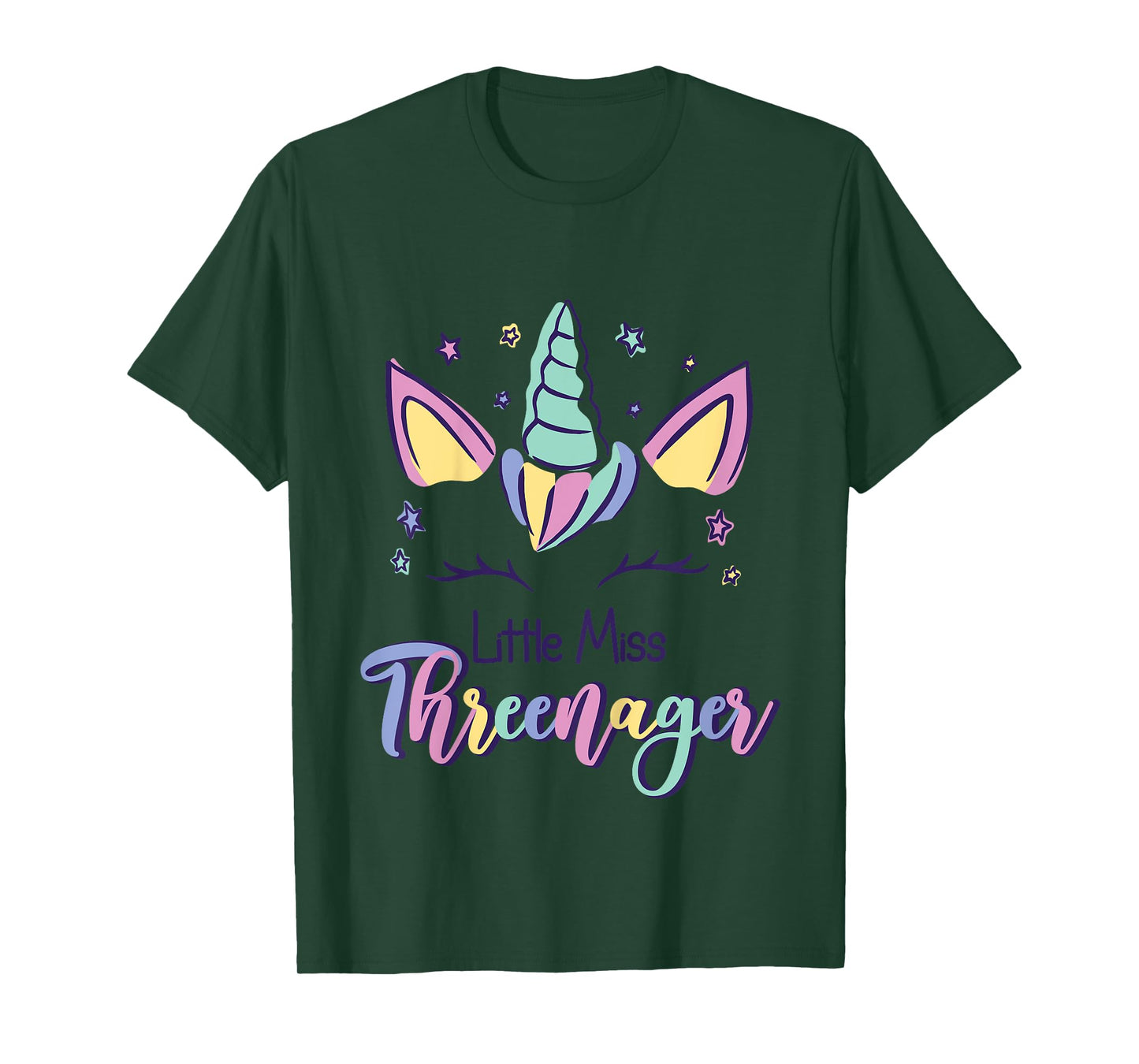 Little Miss Threenager Birthday 3 Years T-Shirt