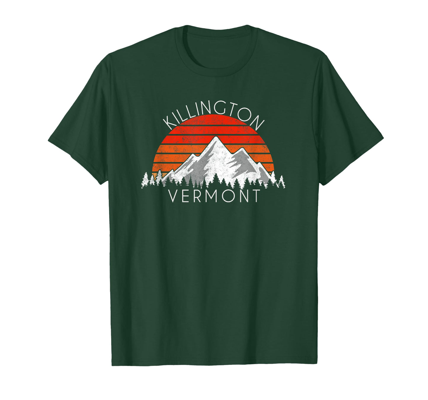 Retro Vintage Killington, Vermont Distressed T-Shirt