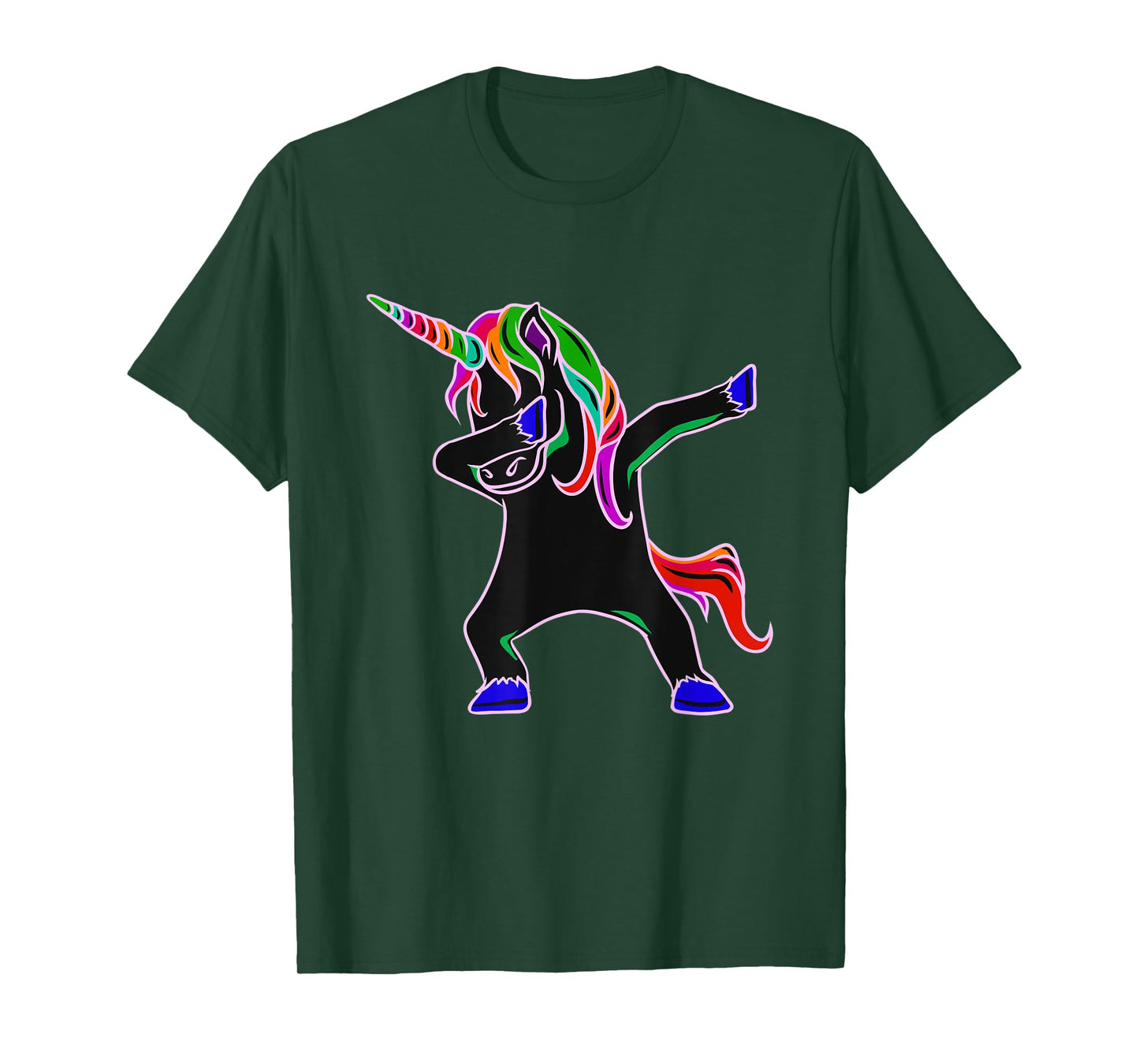EDM Rave Shirt - Magical Dabbing Unicorn Festival T-Shirt T-Shirt
