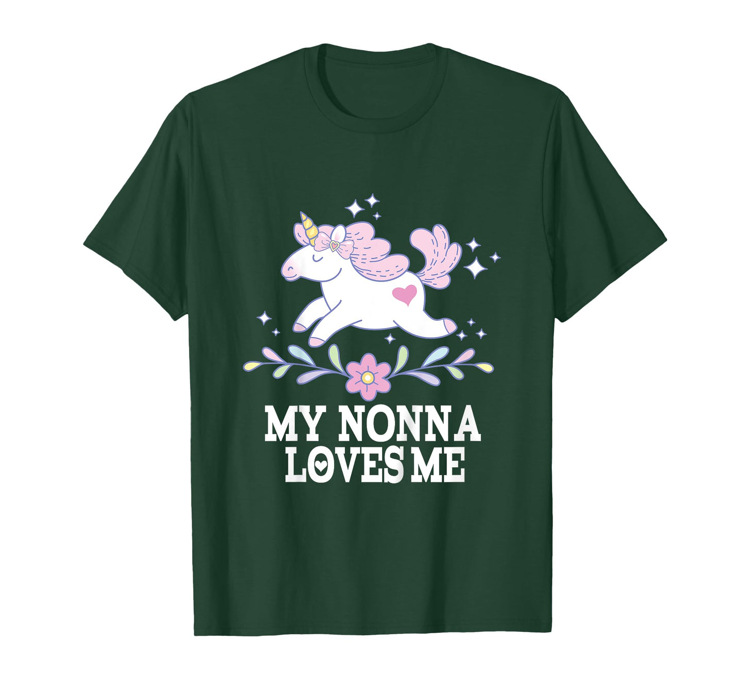 My Nonna Loves Me Granddaughter Unicorn T-Shirt