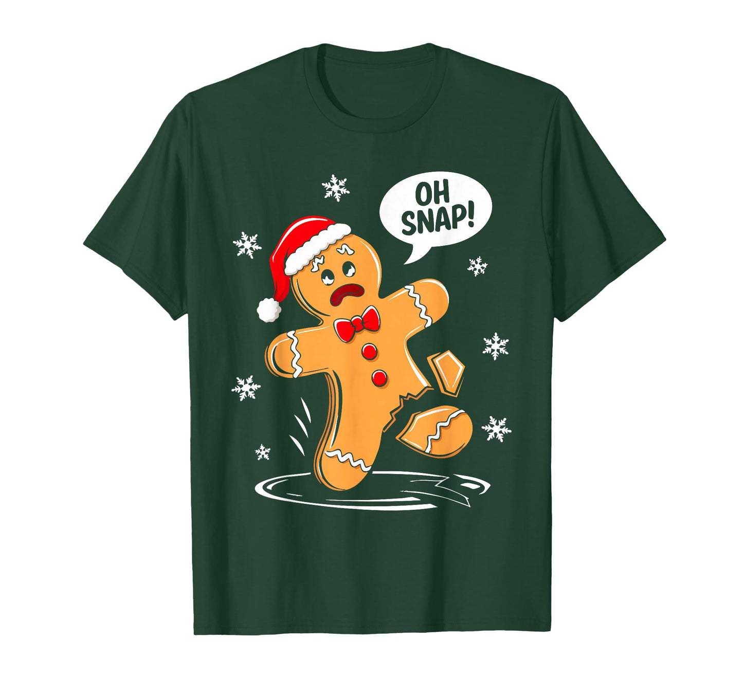 Oh Snap Gingerbread Man Shirt Adult Kids Men Women Costume T-Shirt