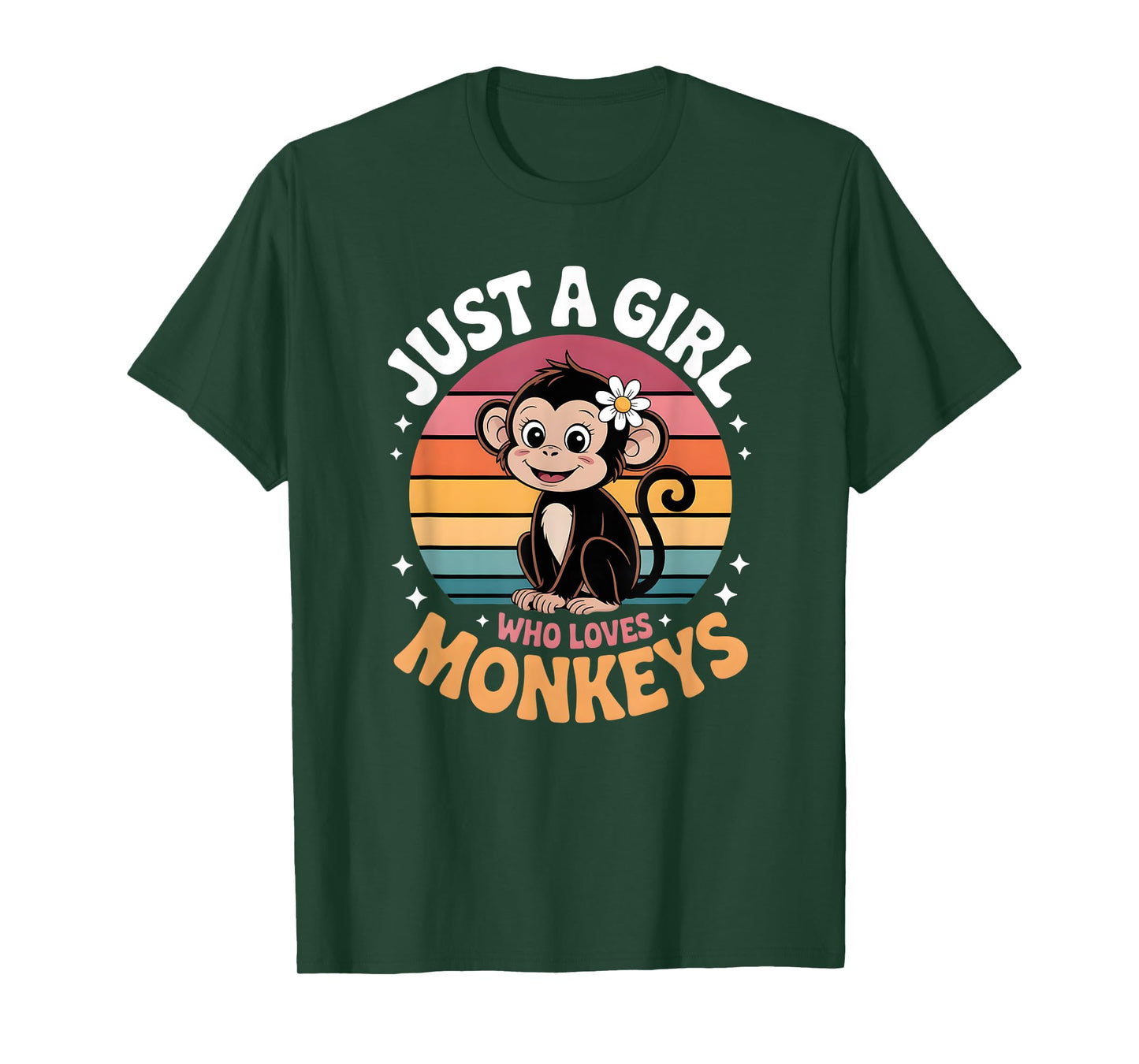 Girls Monkey T-Shirt