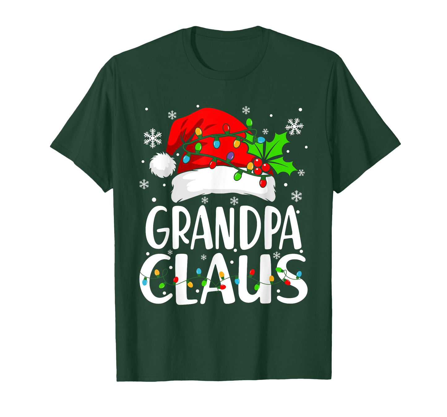 Grandpa Claus Christmas Santa Matching Family Xmas Pajamas T-Shirt