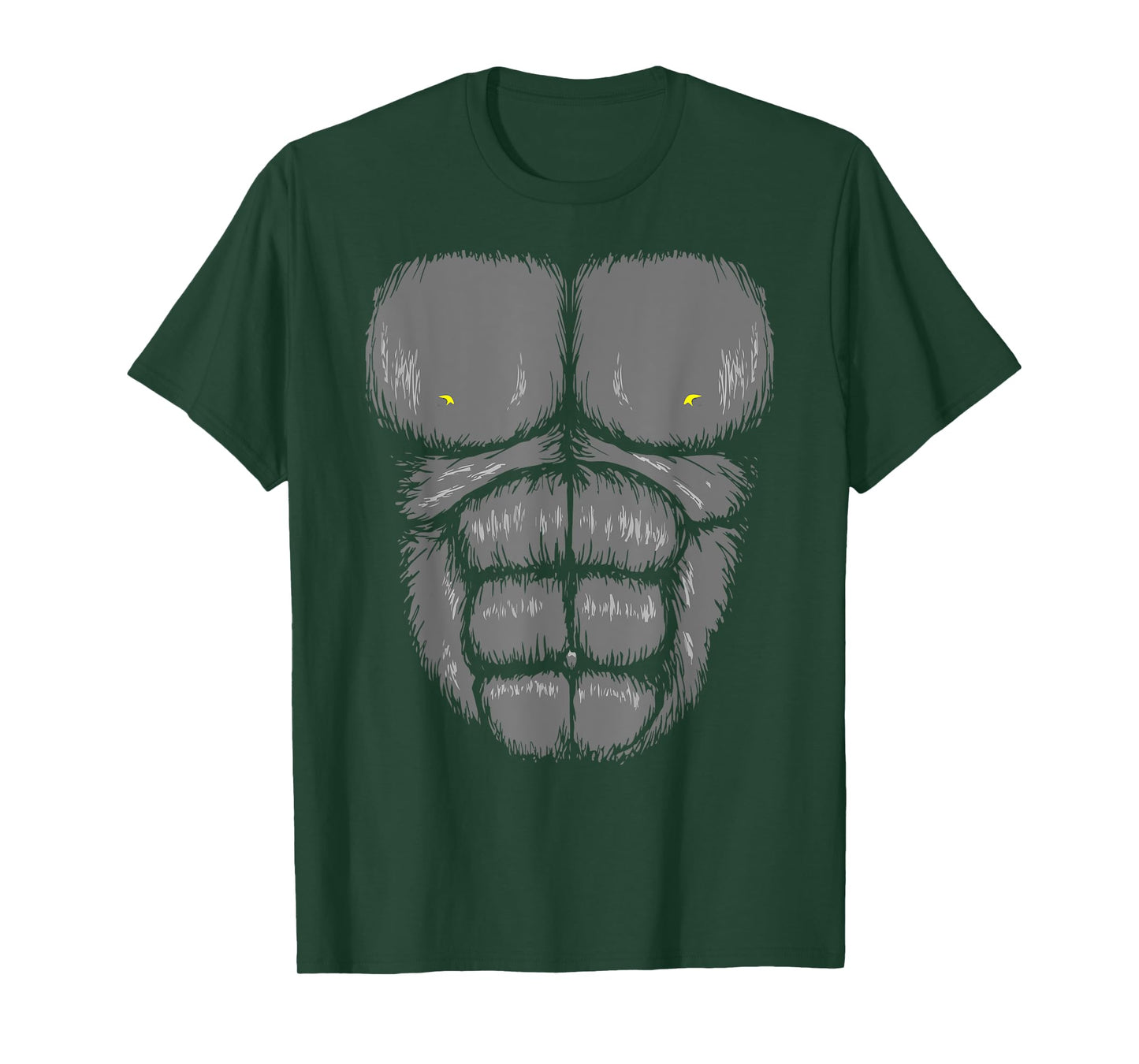 Gorilla Chest Abs T-Shirt Muscles 6 pack Jungle Monkey Retro T-Shirt