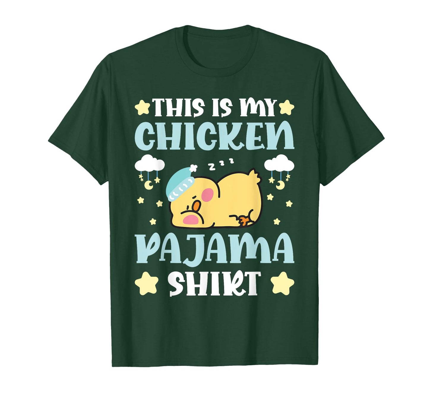 Cute PJ Teen Boys Girls PJs Funny This Is My Chicken Pajama T-Shirt
