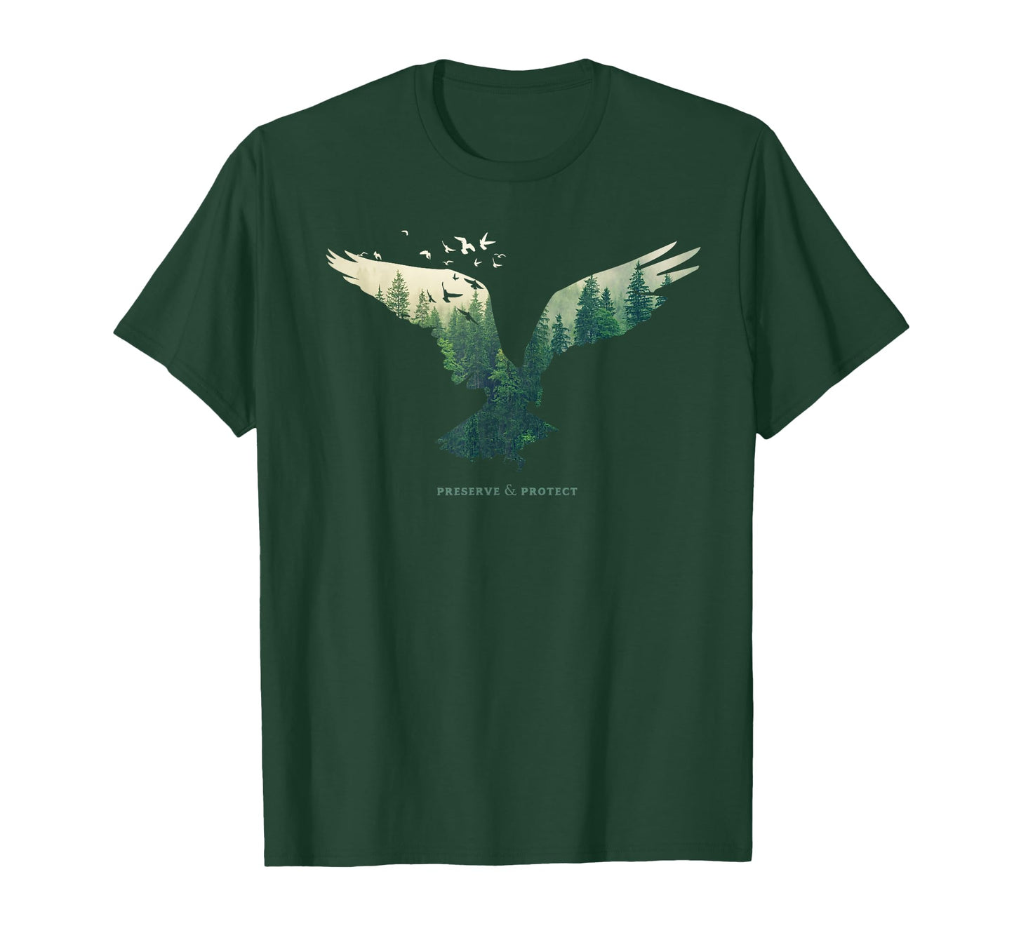 Preserve & Protect Vintage National Park Eagle Bird T-Shirt