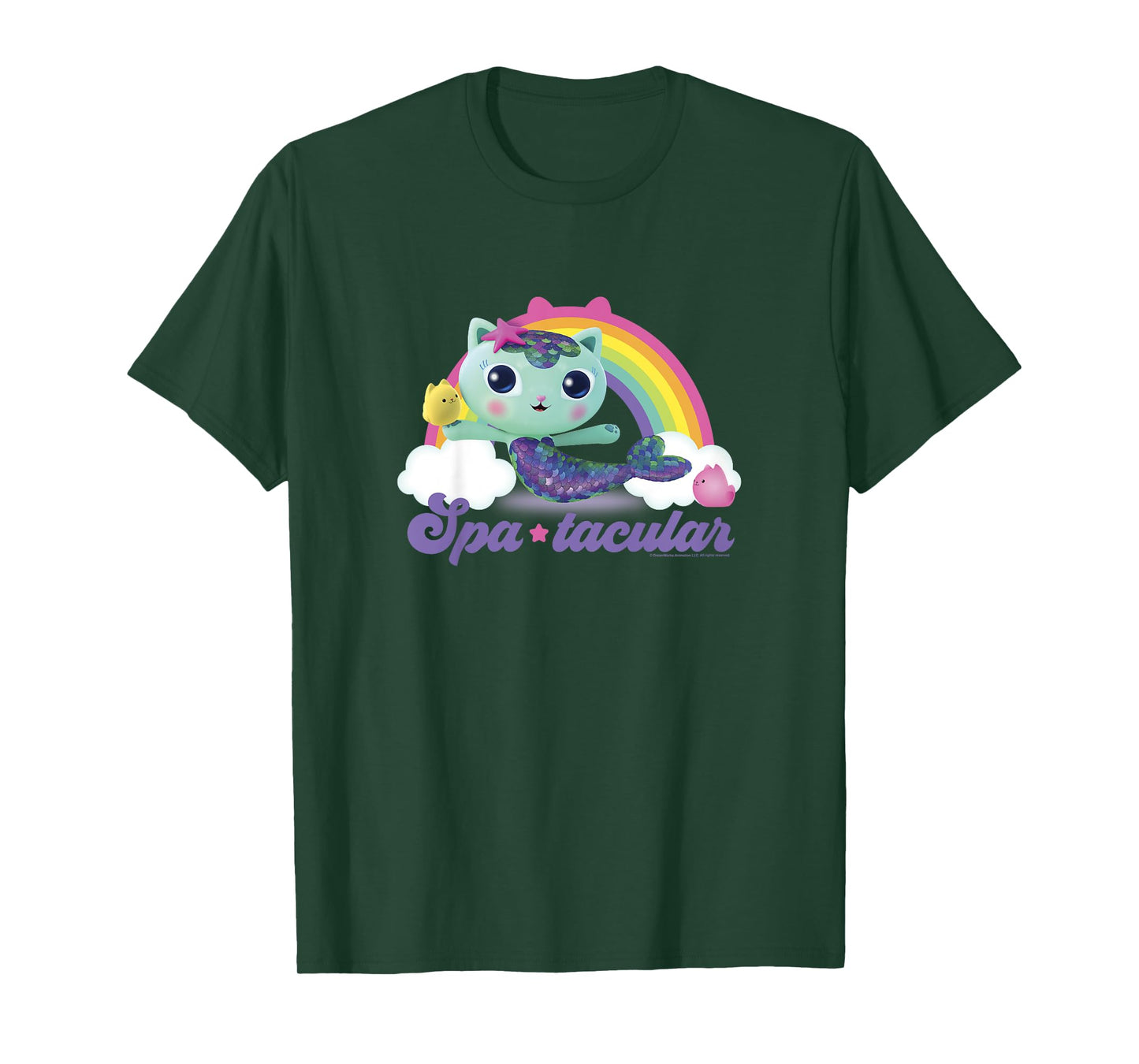 Kids Gabby's Dollhouse MerCat Spa-tacular Rainbow Youth T-Shirt