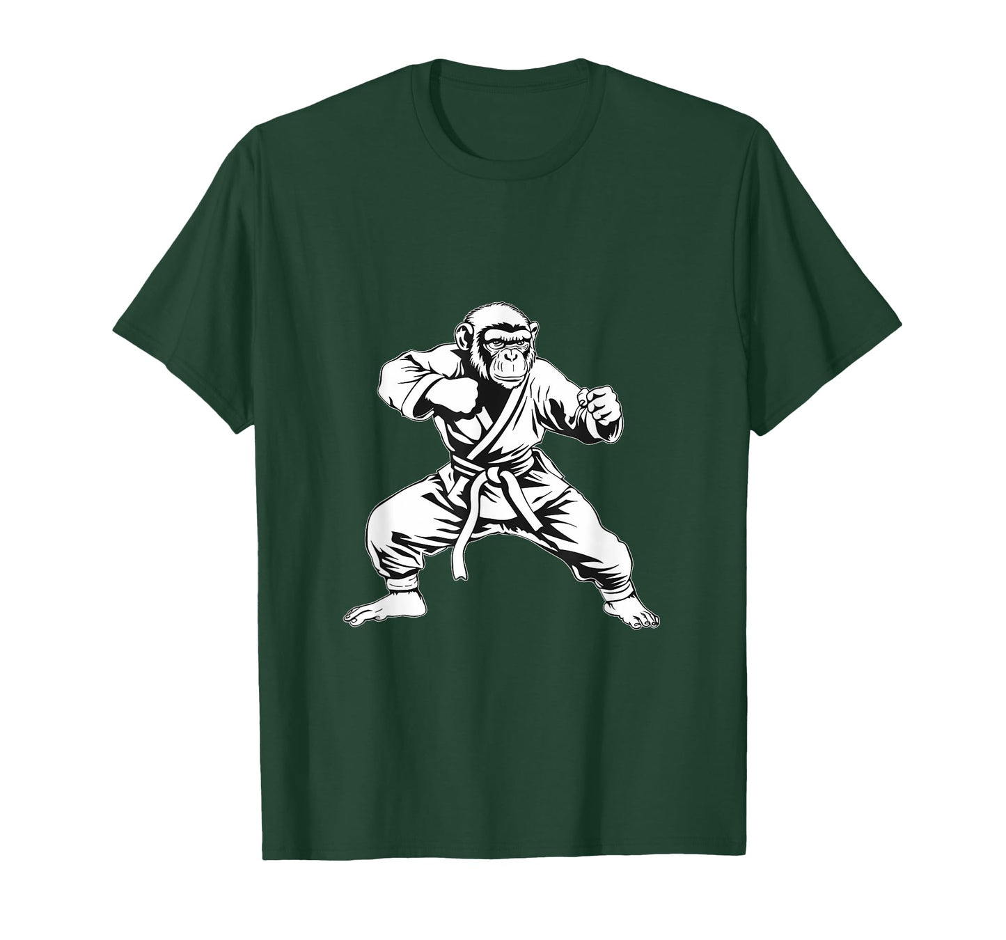 Karate Monkey Taekwondo Kickboxing MMA Judo Monkey Lover T-Shirt