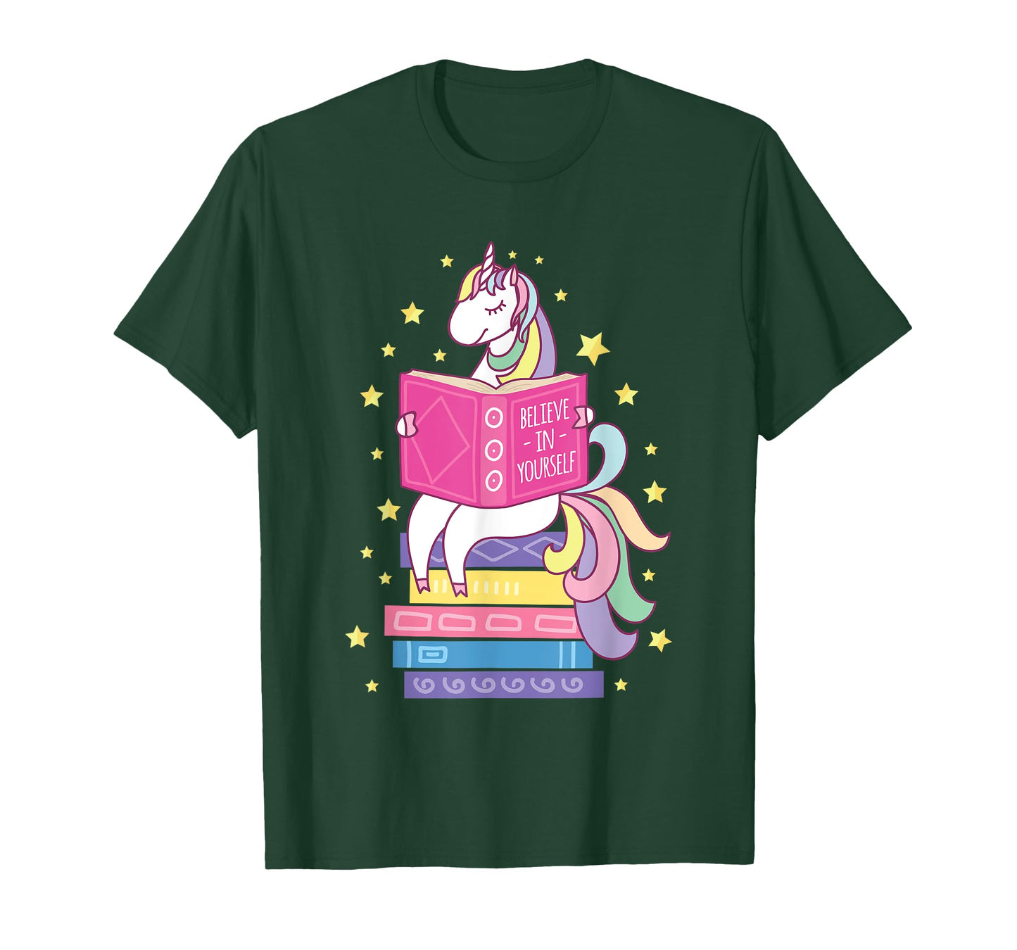 Reading Library Unicorn Read Books Lover Reader Gift T-Shirt