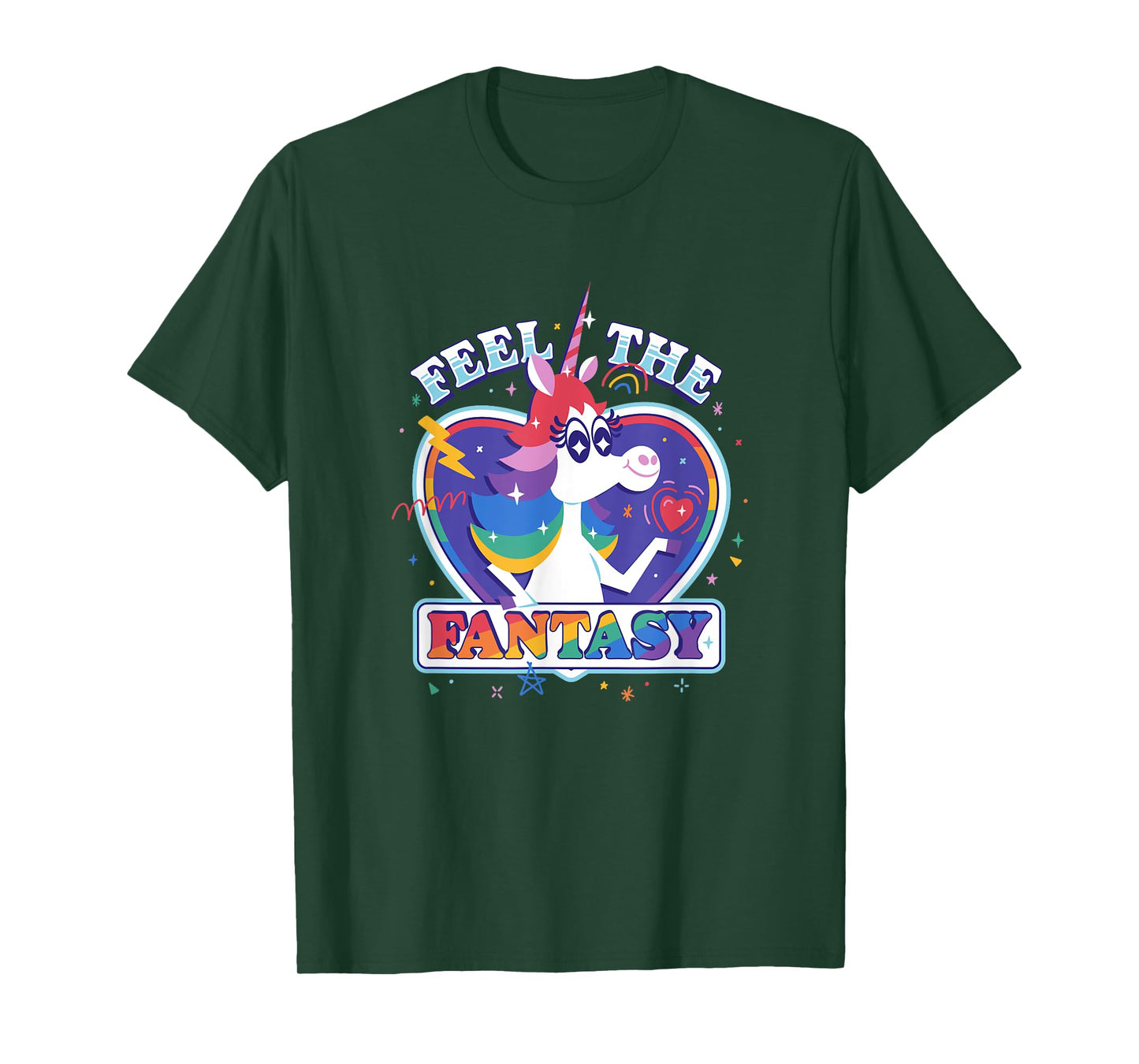 Disney Pixar Inside Out Fantasy Rainbow Unicorn T-Shirt