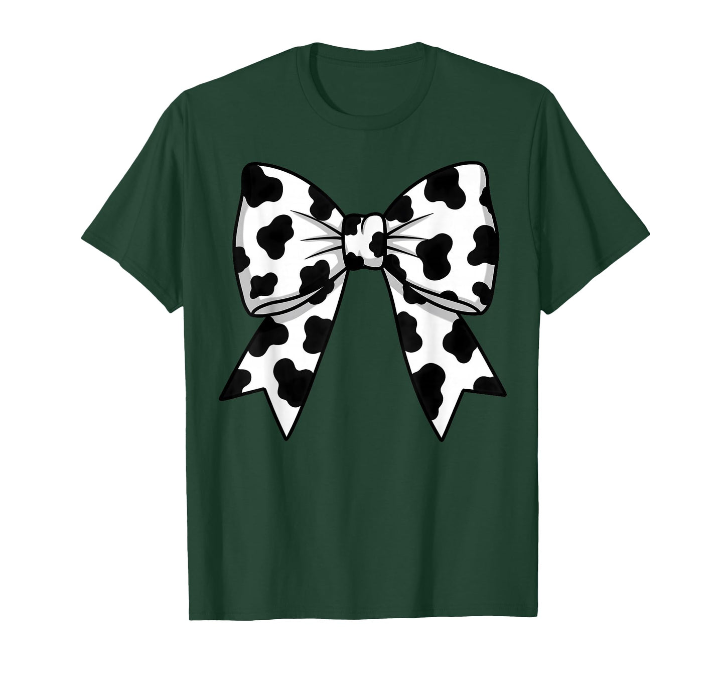 Cute Cowprint Coquette Bow Cow Pattern for Womens and Girls T-Shirt