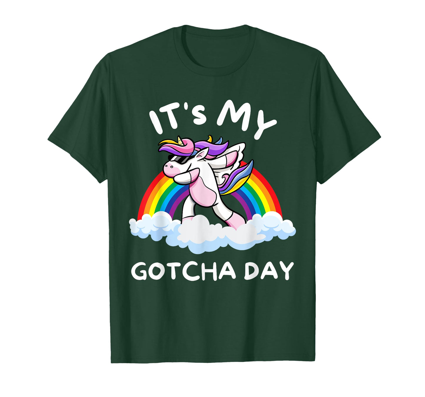It's My Gotcha Day Welcome Children Adoption Dabbing Unicorn T-Shirt