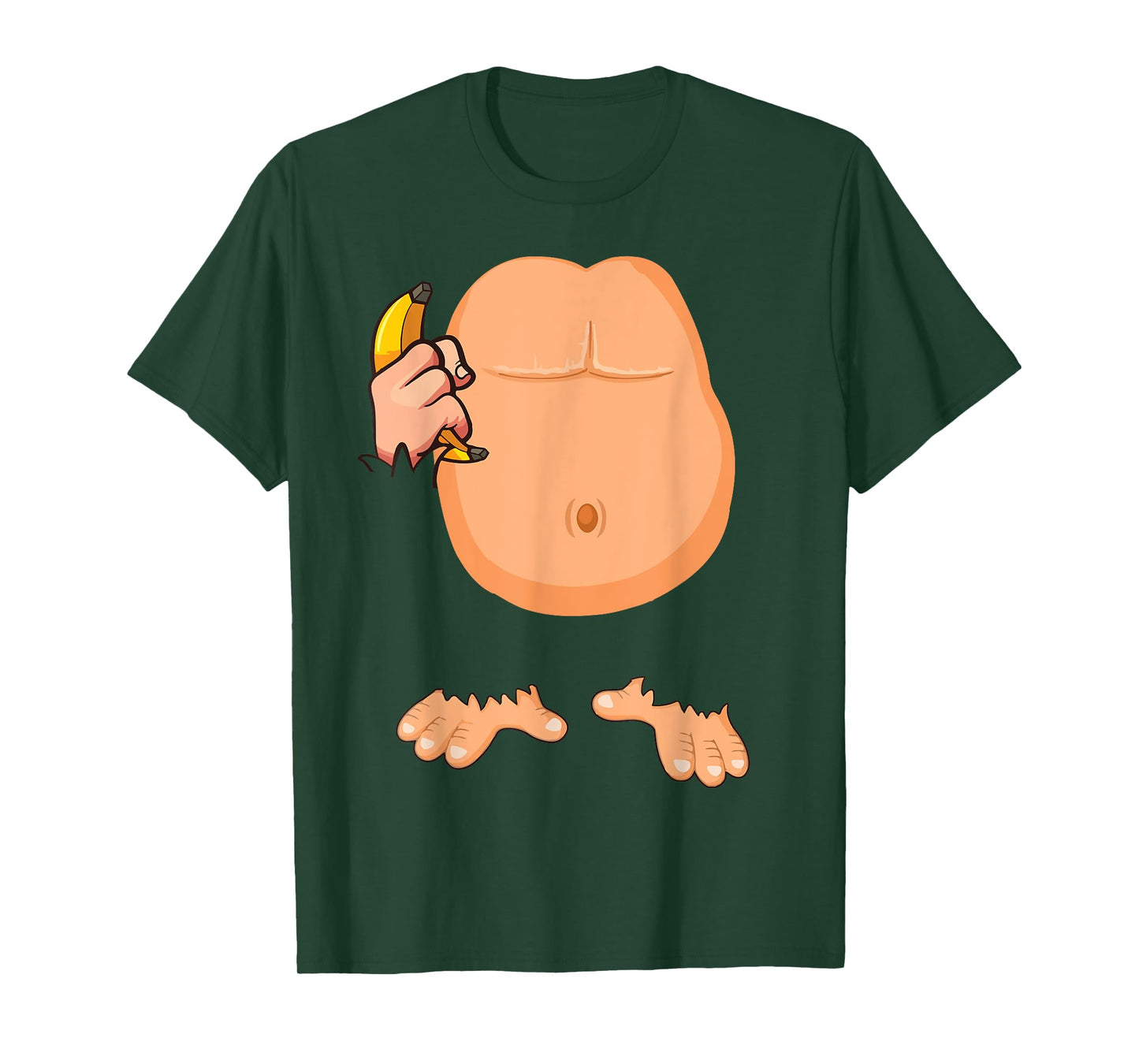 Monkey Costume Monkey Body Headless Halloween Costume T-Shirt